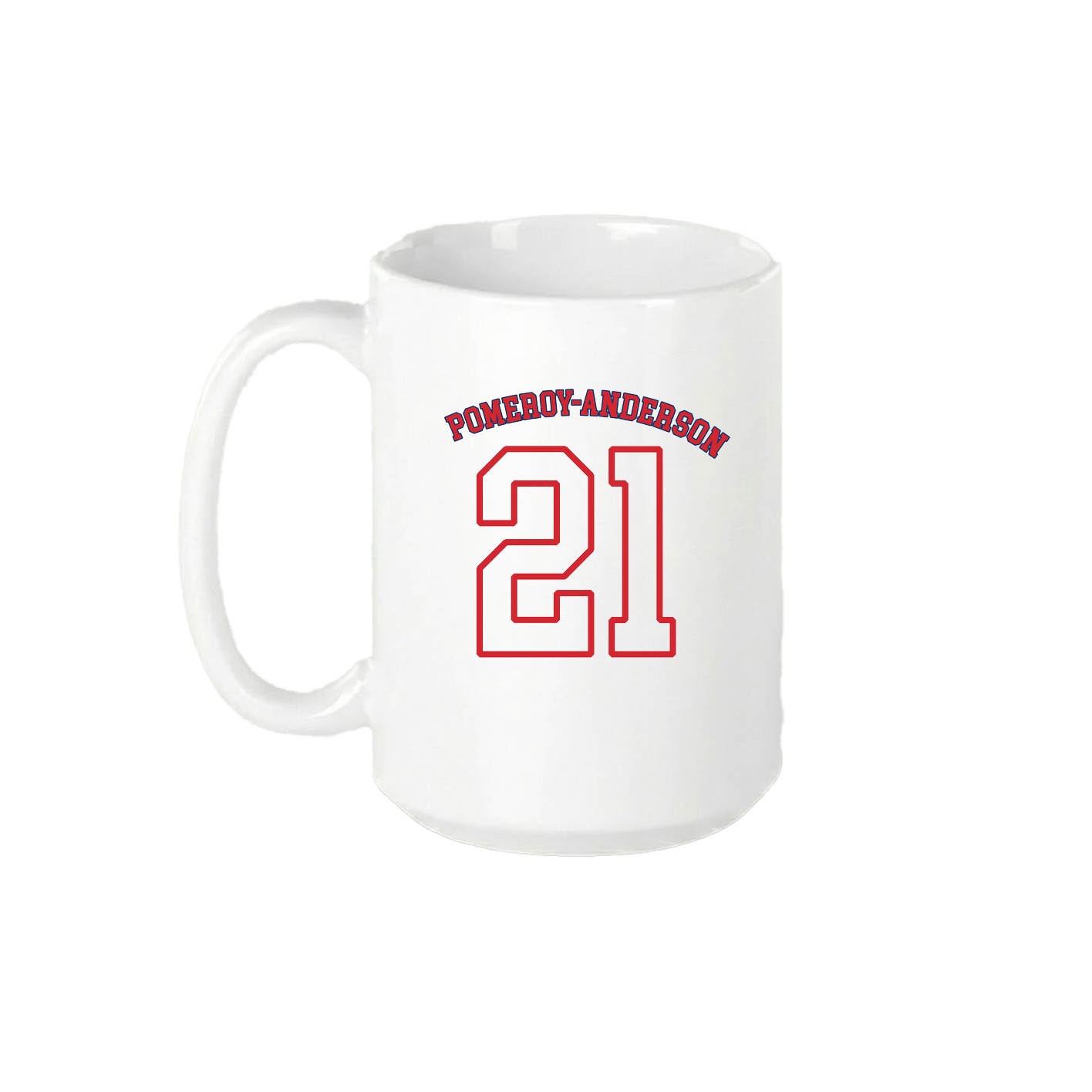 15oz Coffee Mug — Shirsey Arch in White