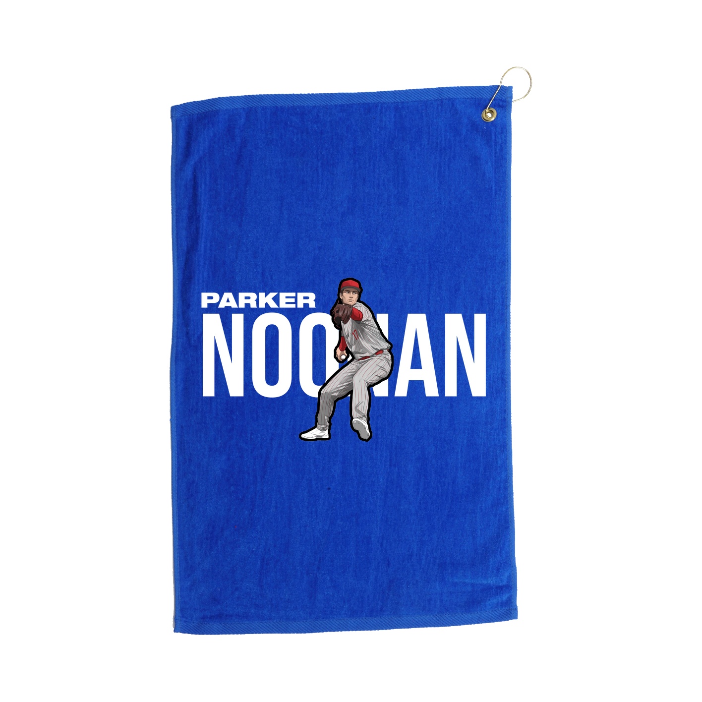 Golf Towel — Player Name in Royal