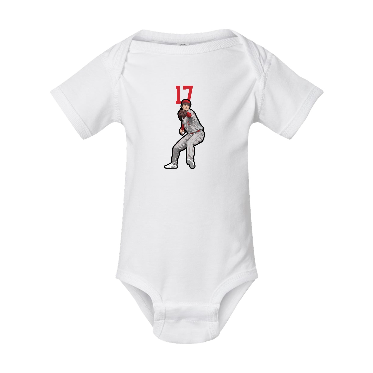 Baby Onesie — Number Top in White
