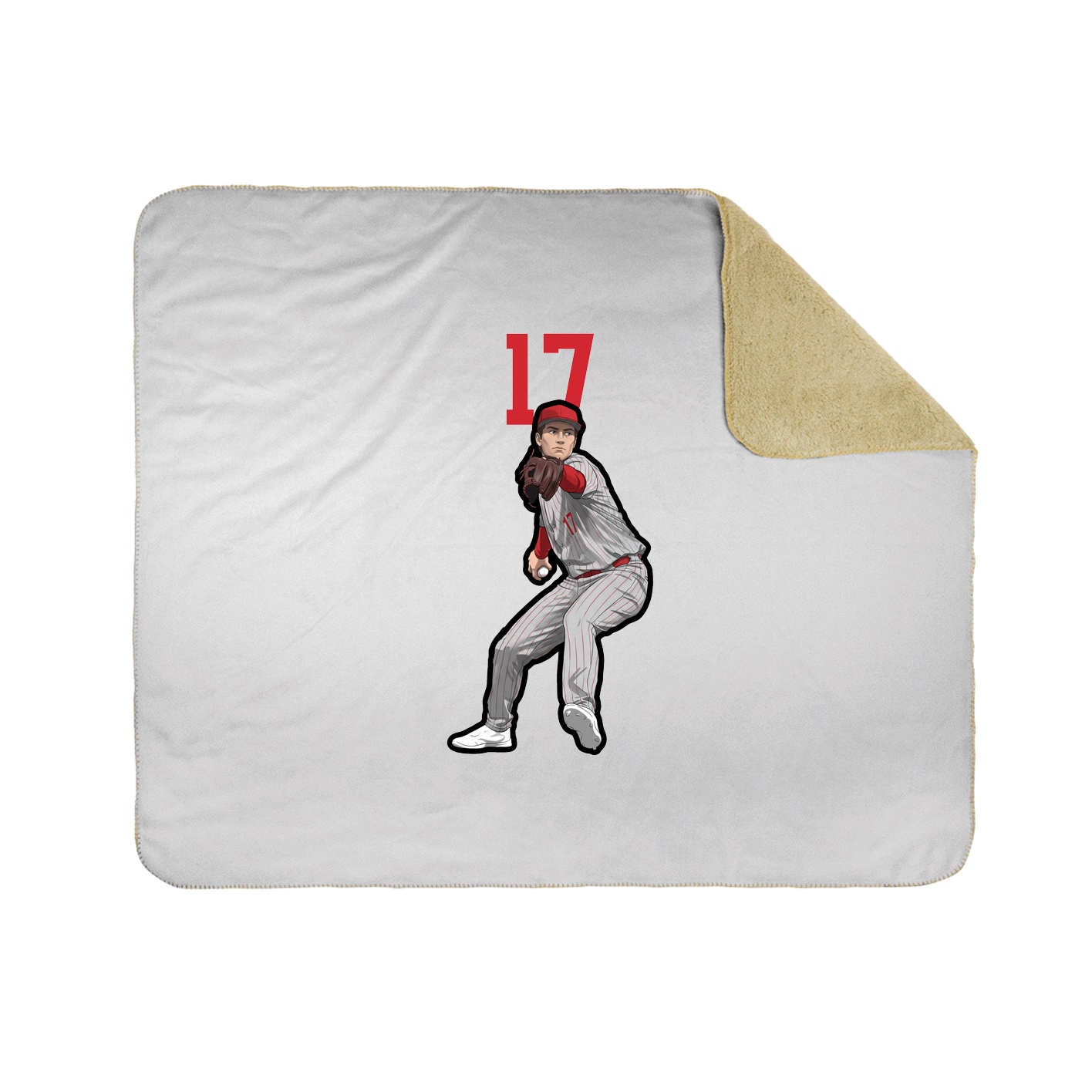 Throw Blanket — Number Top in White