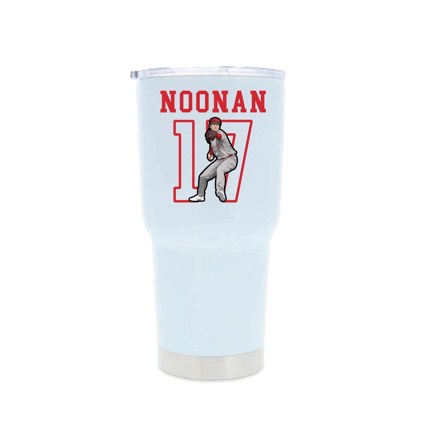 30oz Stainless Steel Tumbler — Shirsey in White