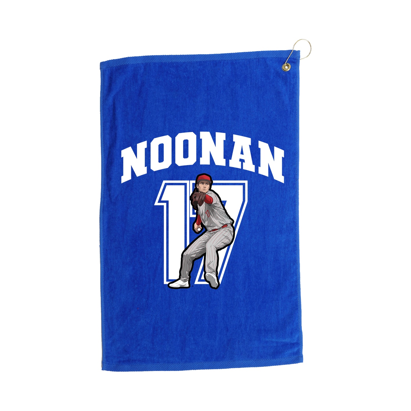 Golf Towel — Number in Royal