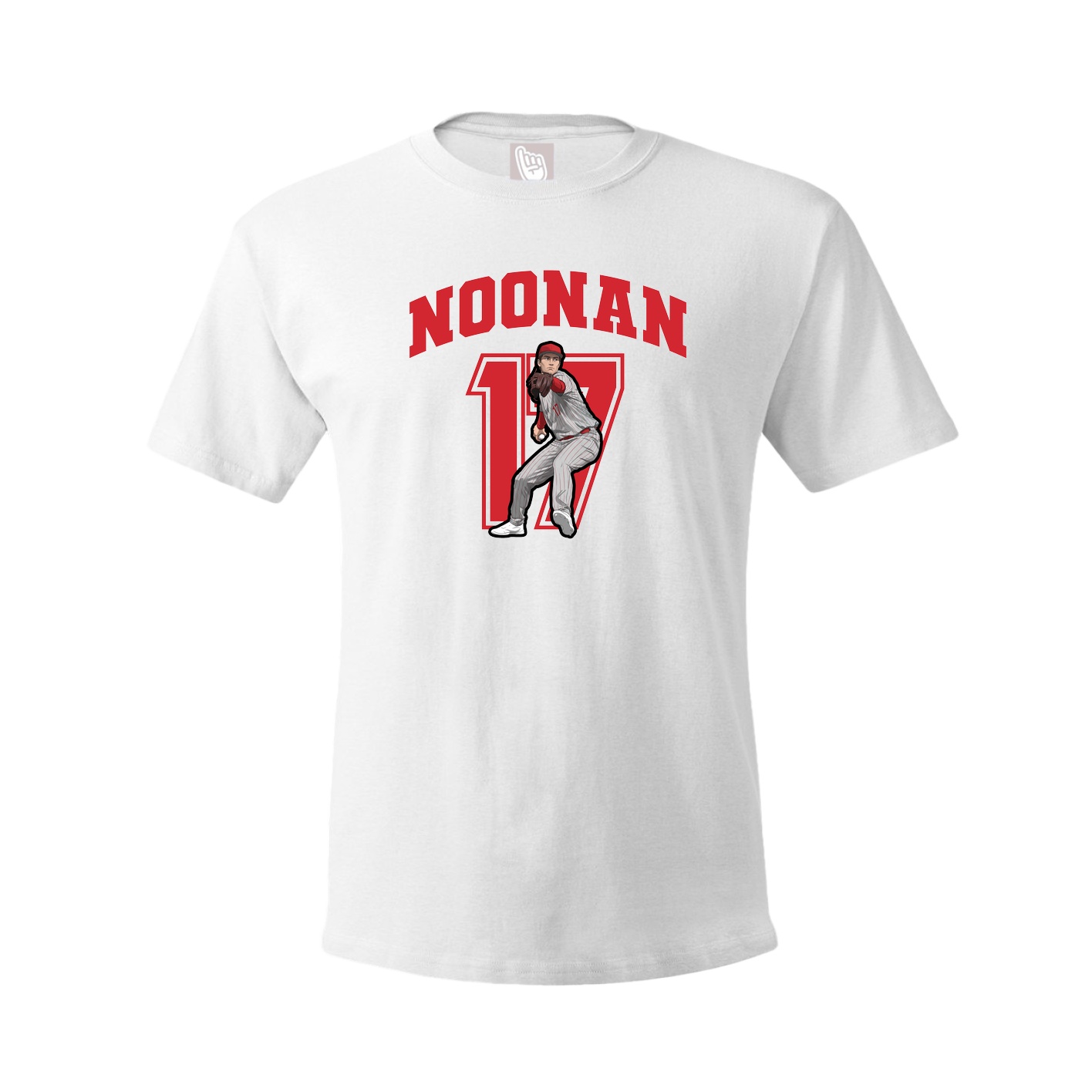 Youth Tee — Number in White