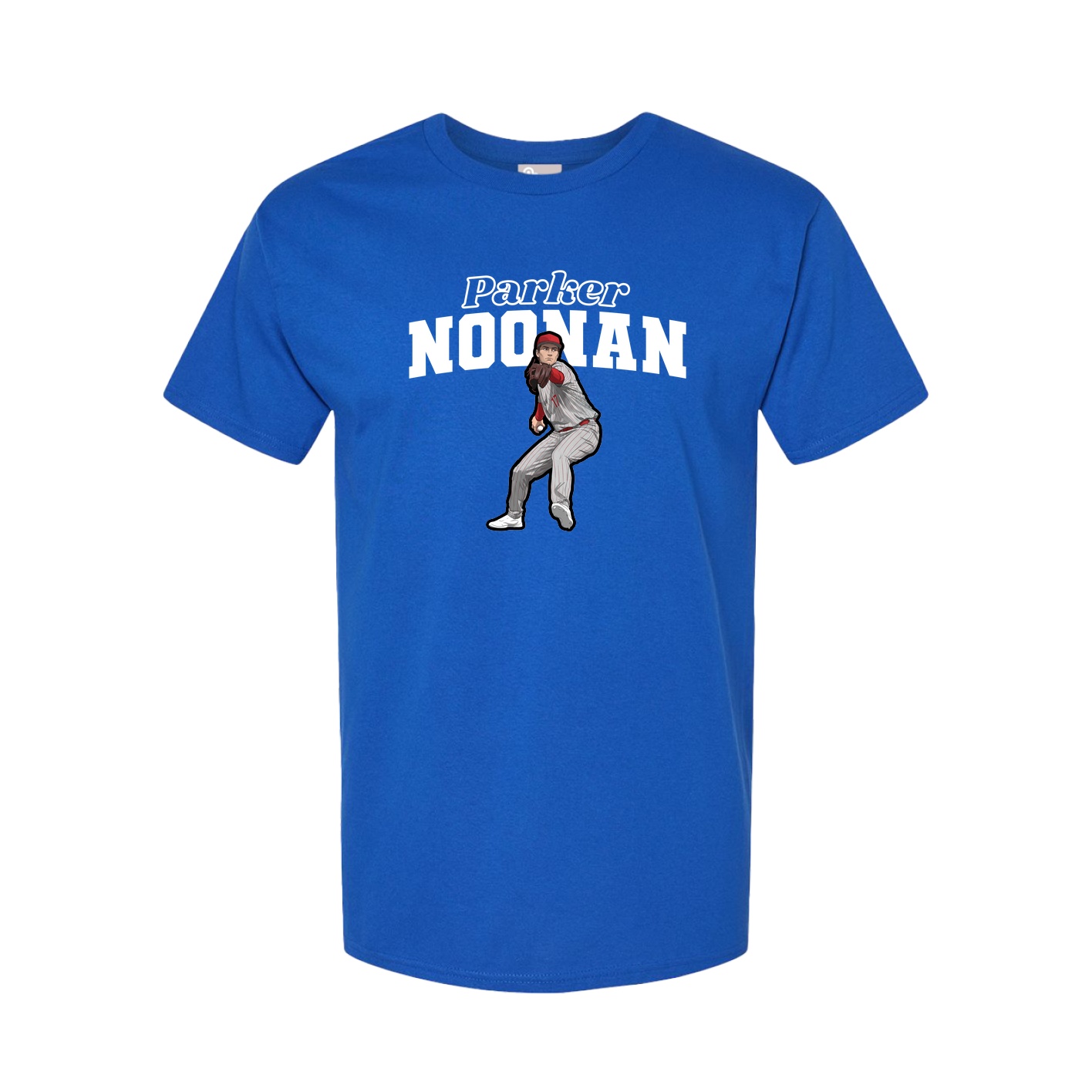 Youth Tee — Name Arch in Royal