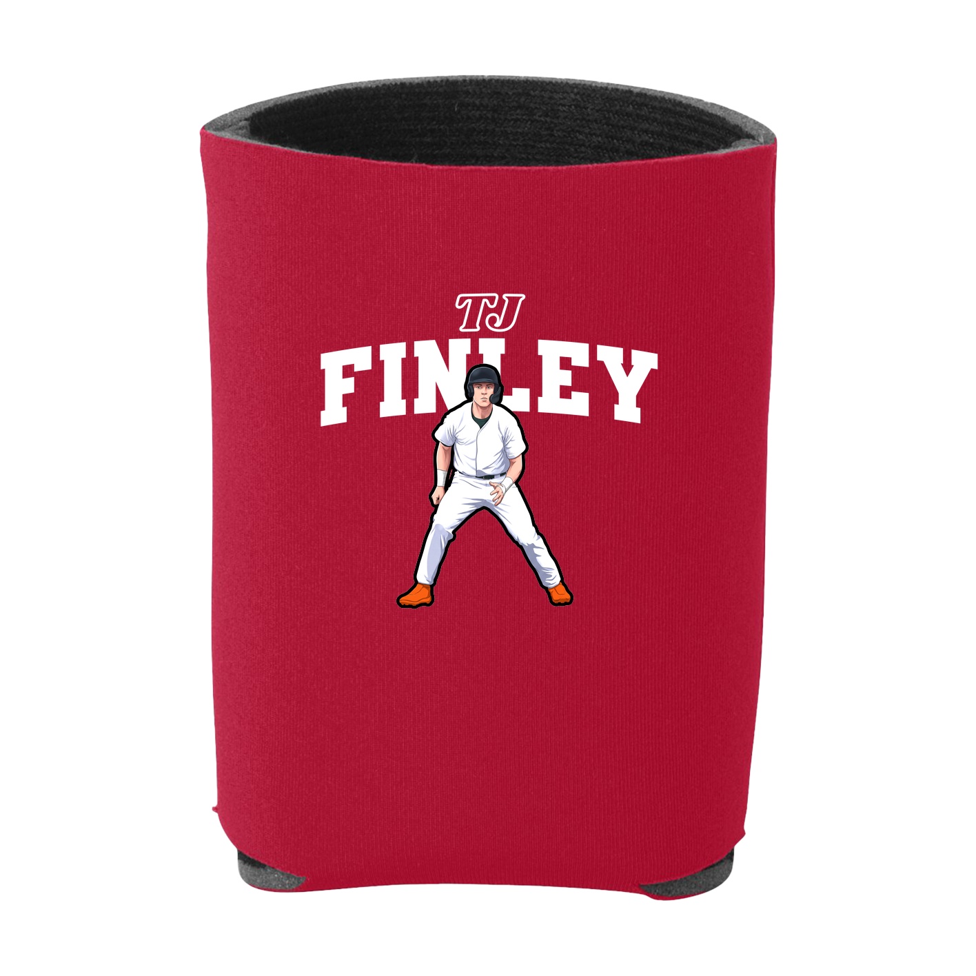 Can Holder — Name Arch in Red