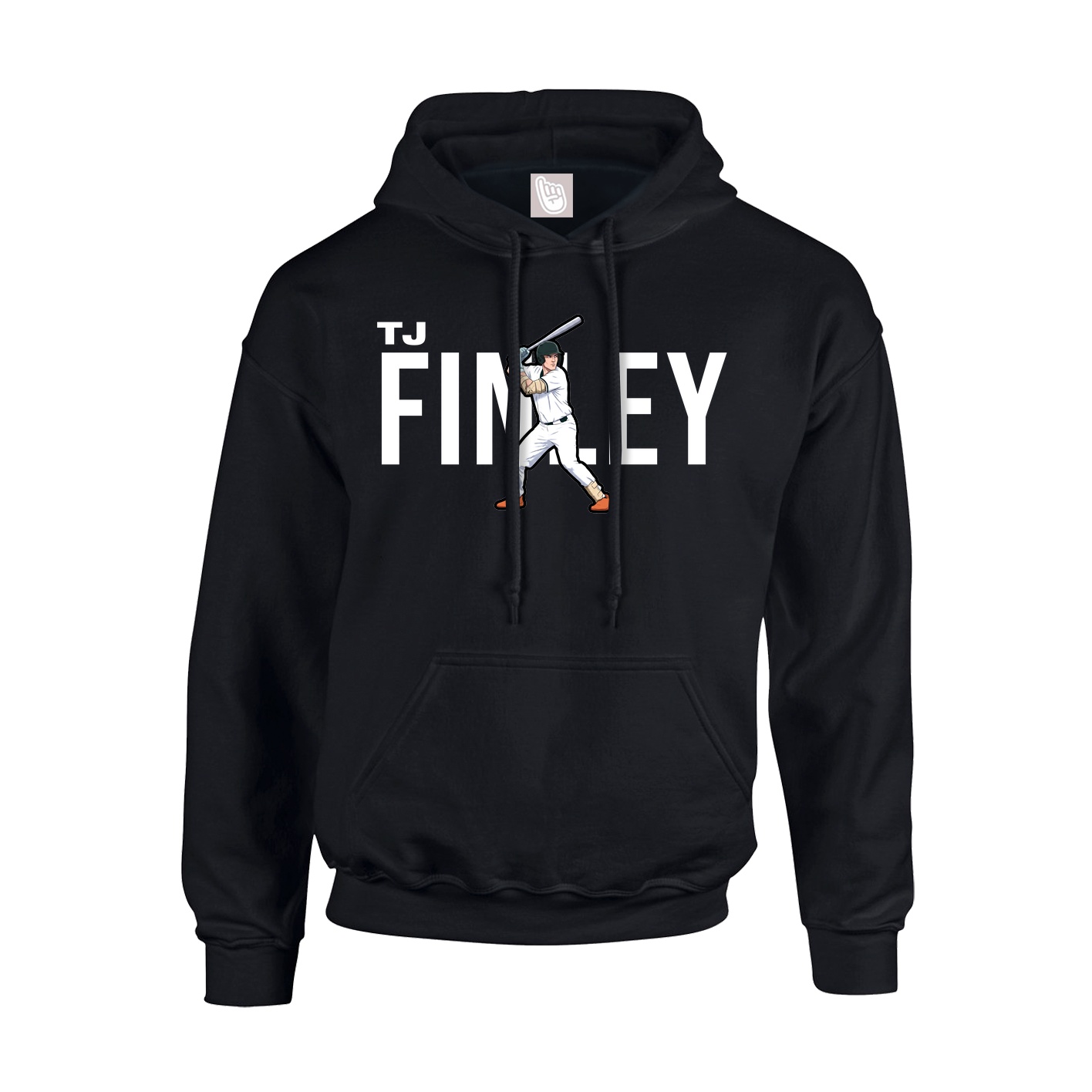 Youth Hoodie — Player Name in Black