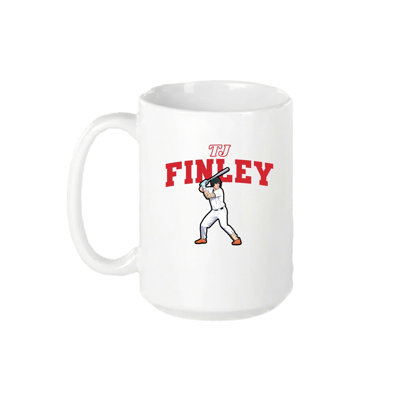 15oz Coffee Mug — Name Arch in White