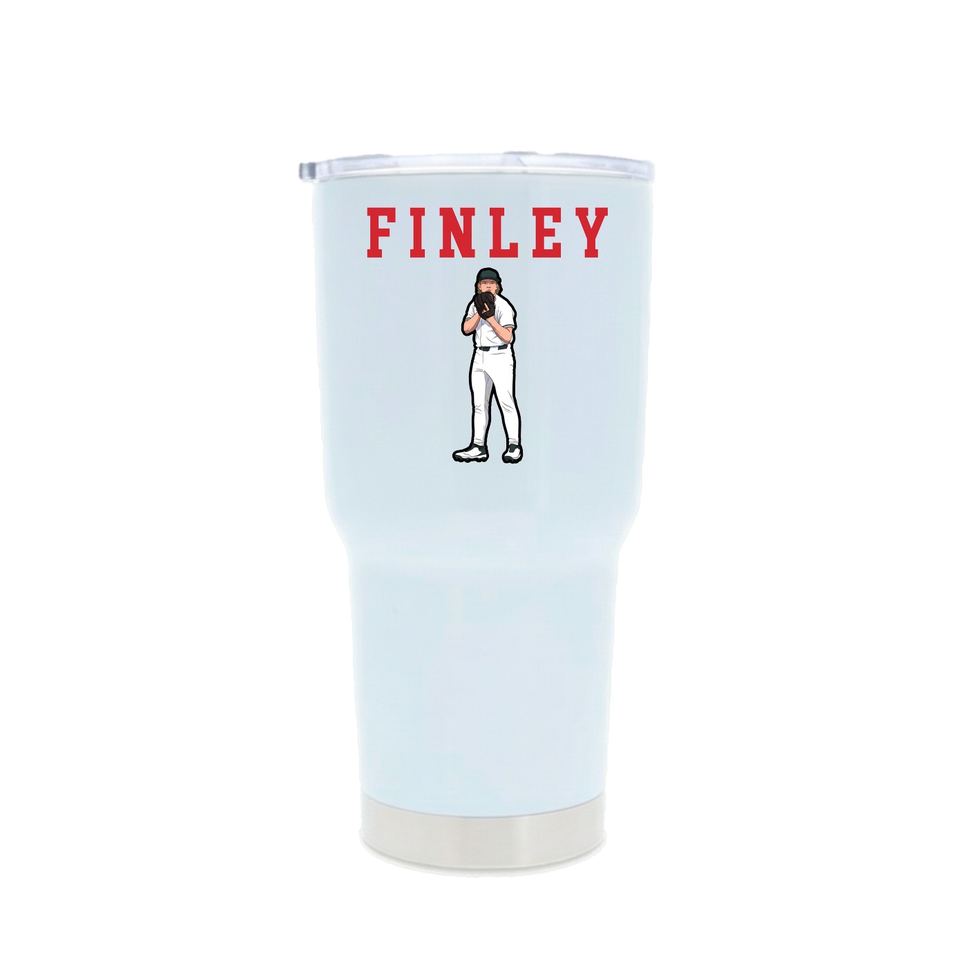 30oz Stainless Steel Tumbler — Shirsey in White
