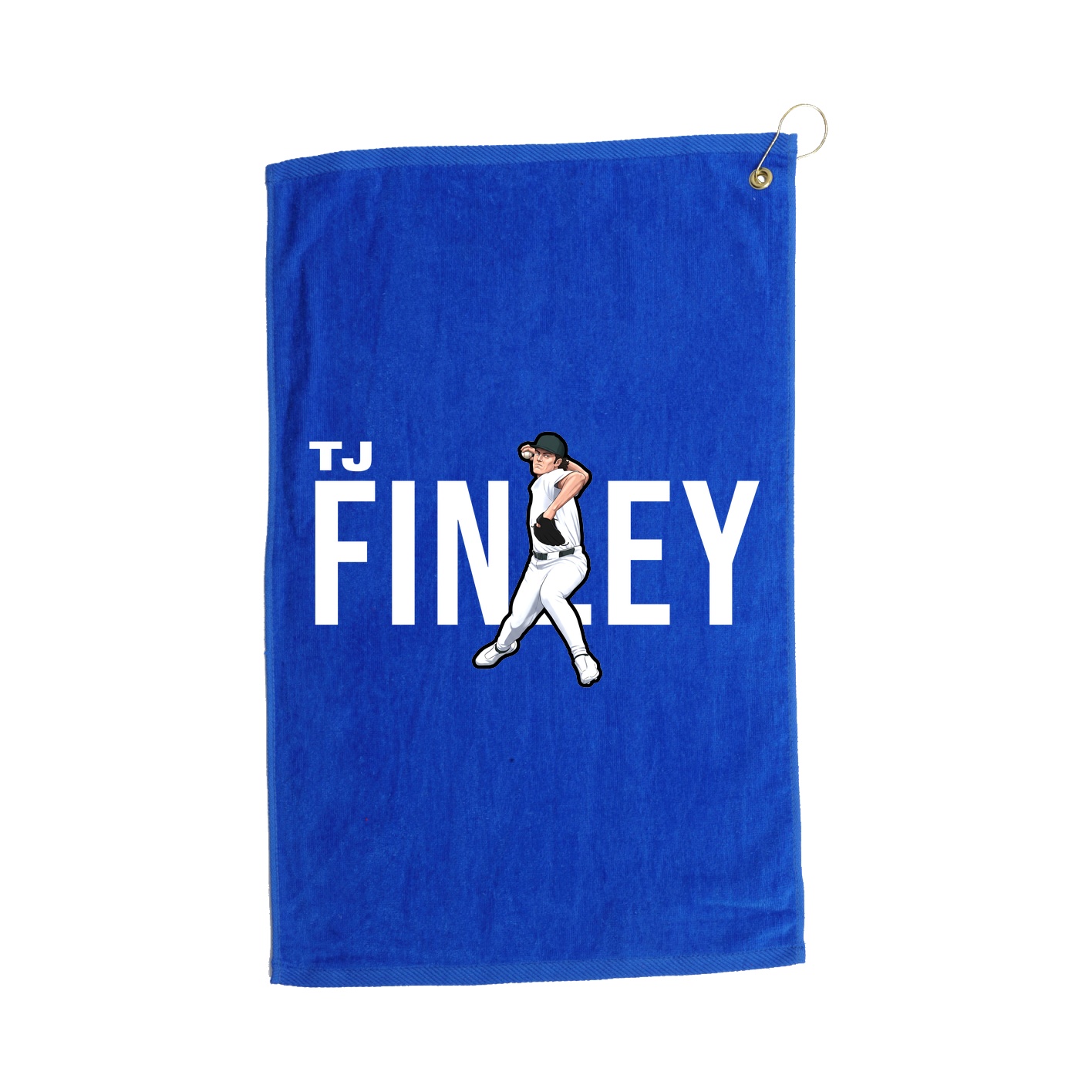 Golf Towel — Player Name in Royal