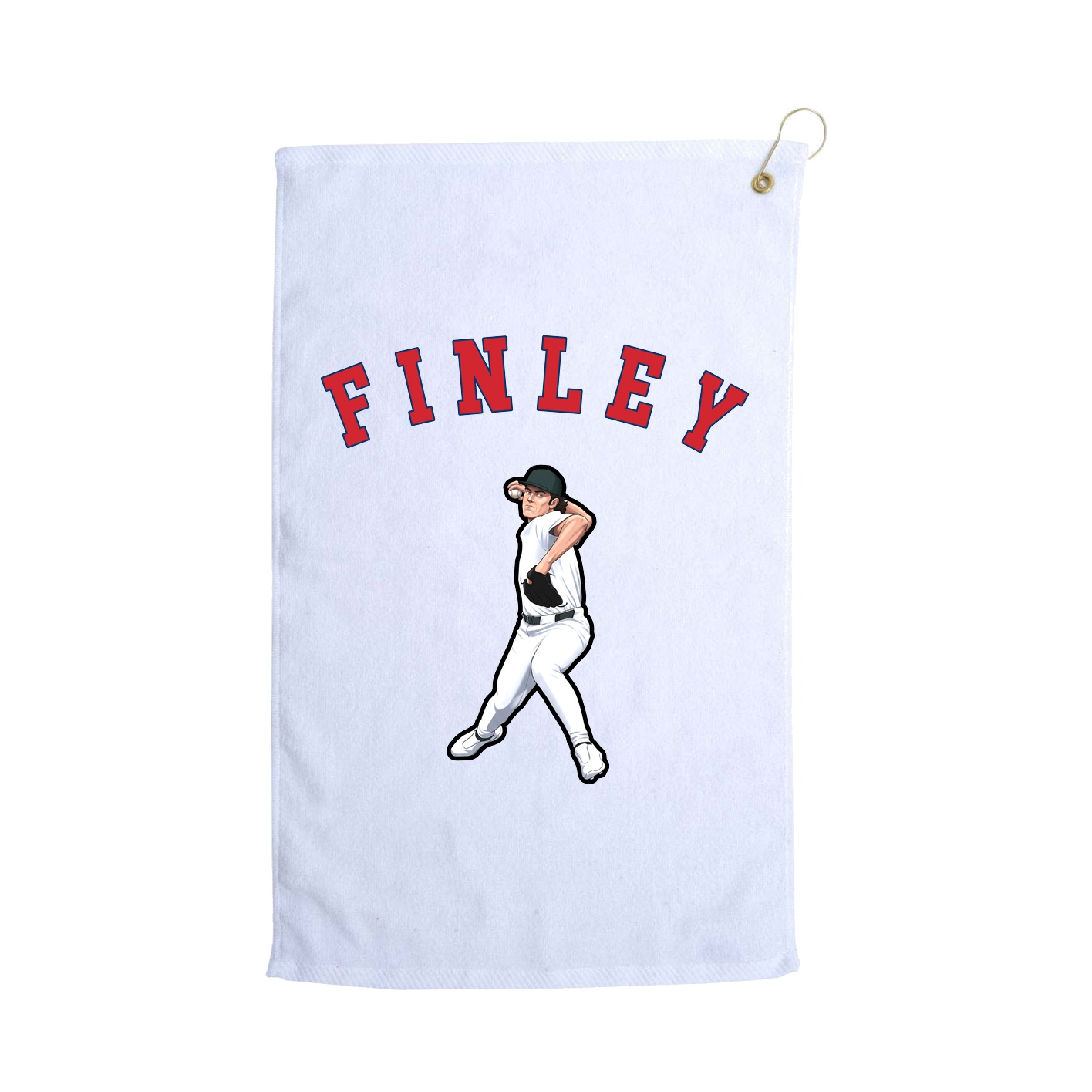 Golf Towel — Shirsey Arch in White