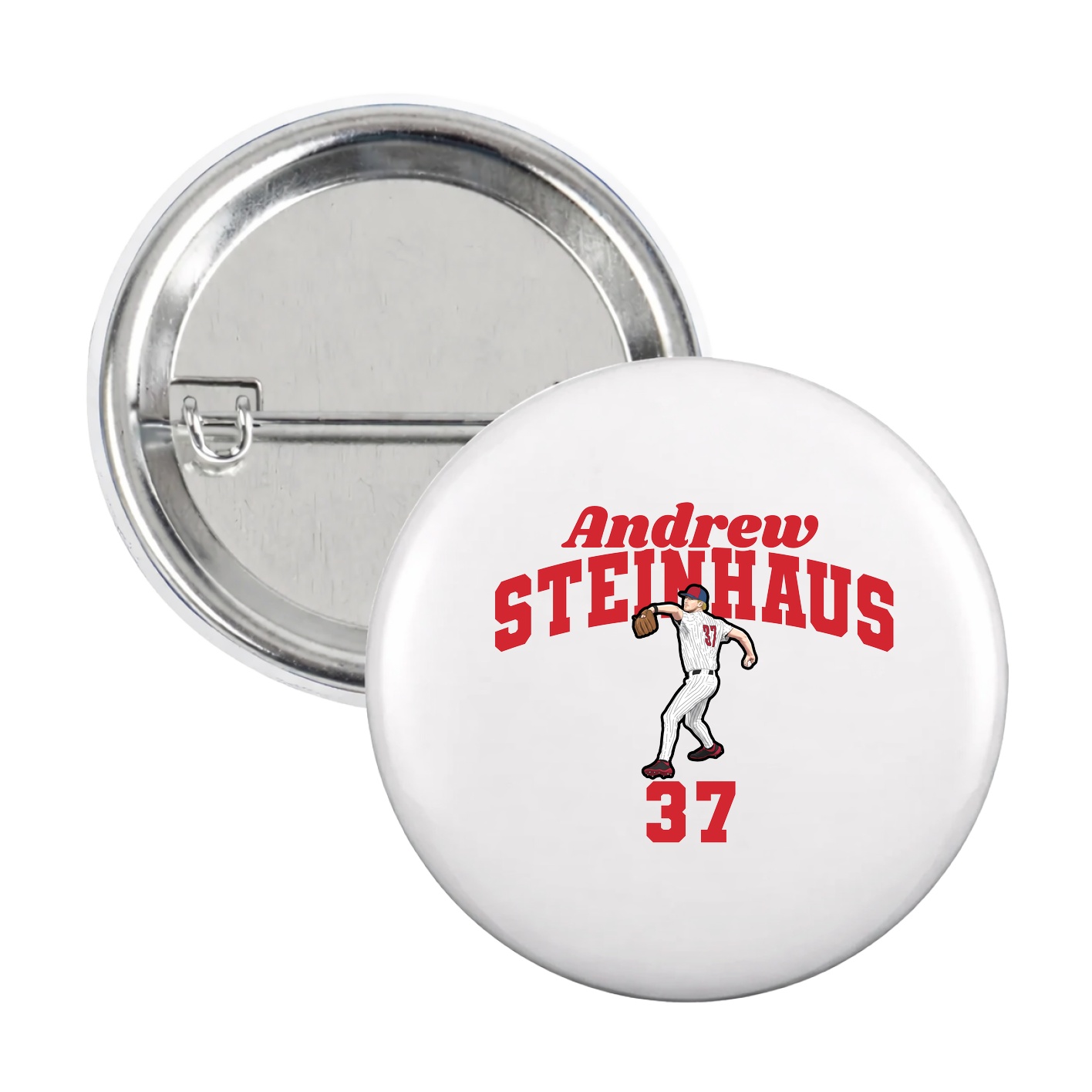 Game Day Button — Signature Arch in White