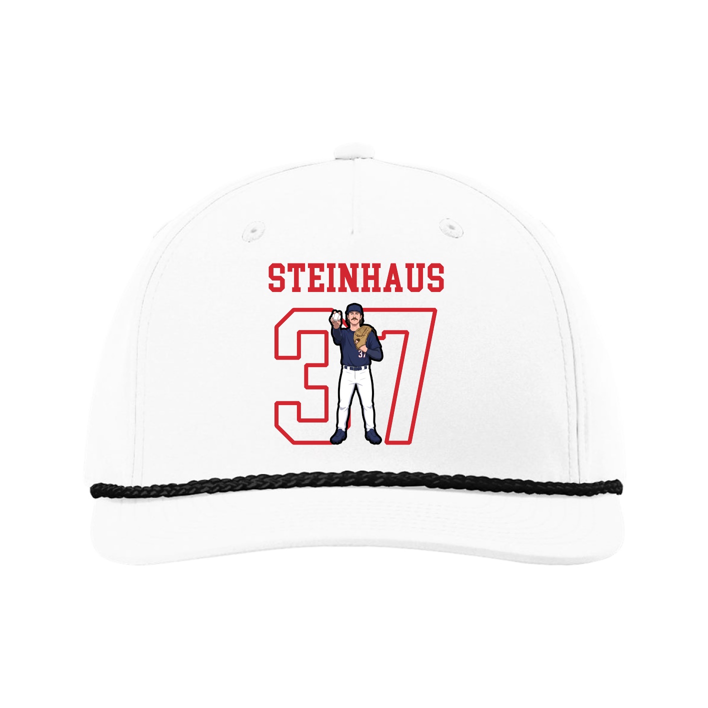 Five-Panel Classic Rope Cap — Shirsey in White