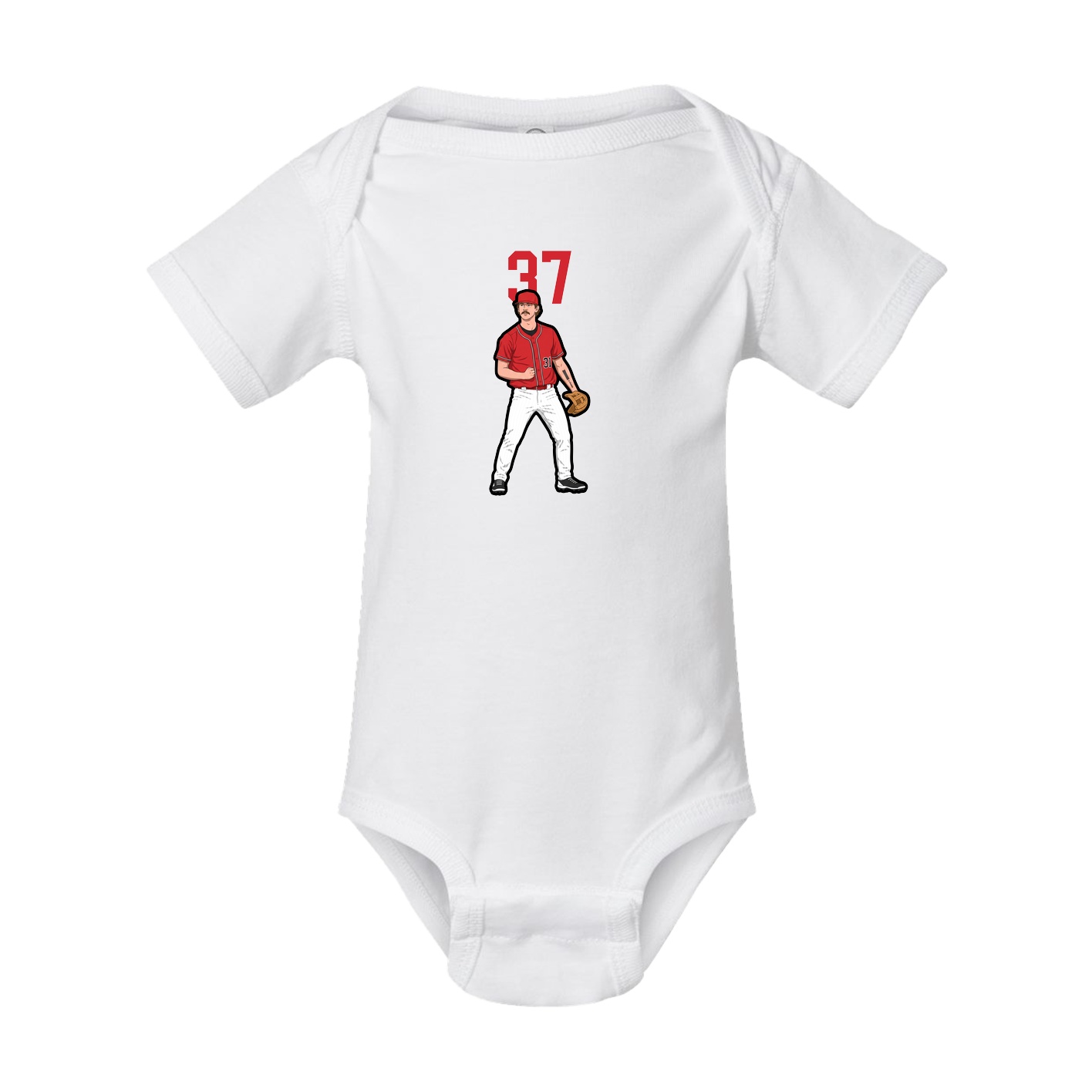 Baby Onesie — Number Top in White