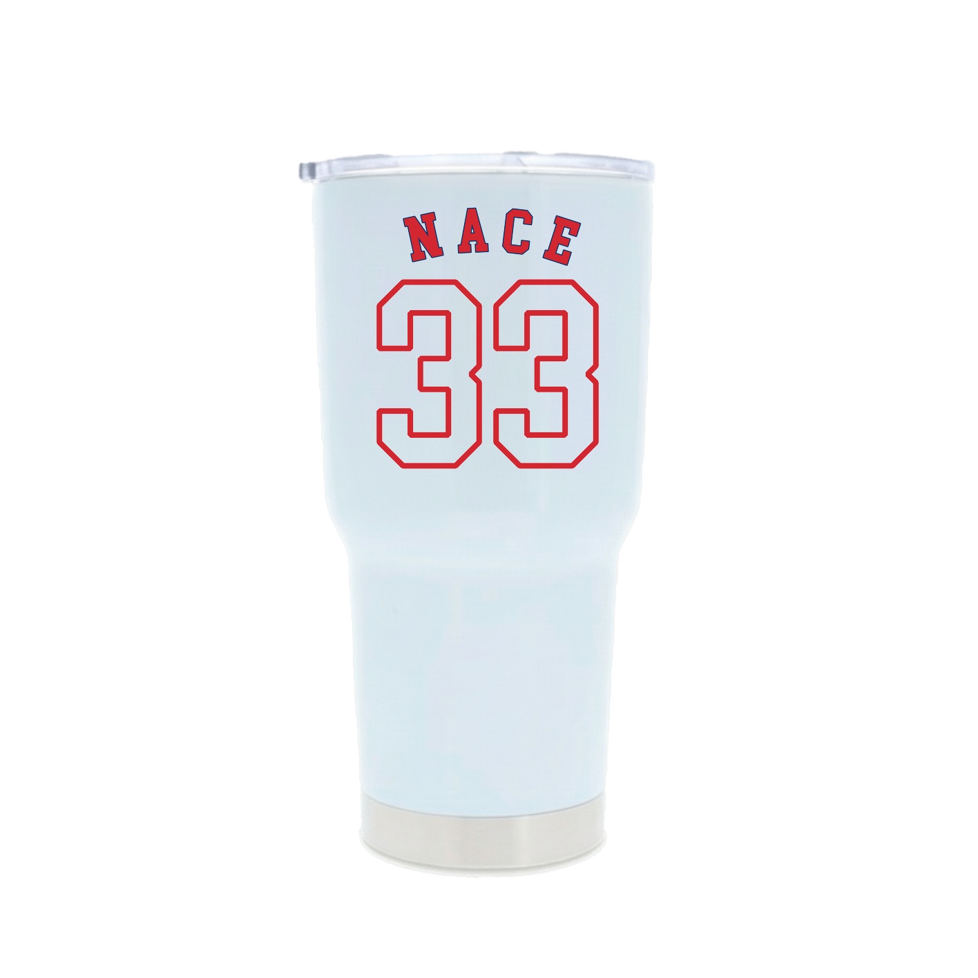 30oz Stainless Steel Tumbler — Shirsey Arch in White