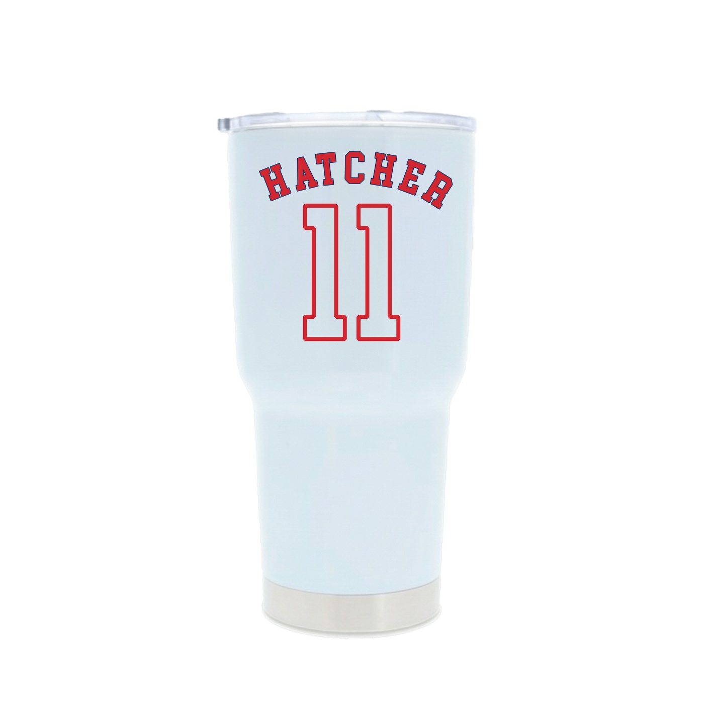 30oz Stainless Steel Tumbler — Shirsey Arch in White