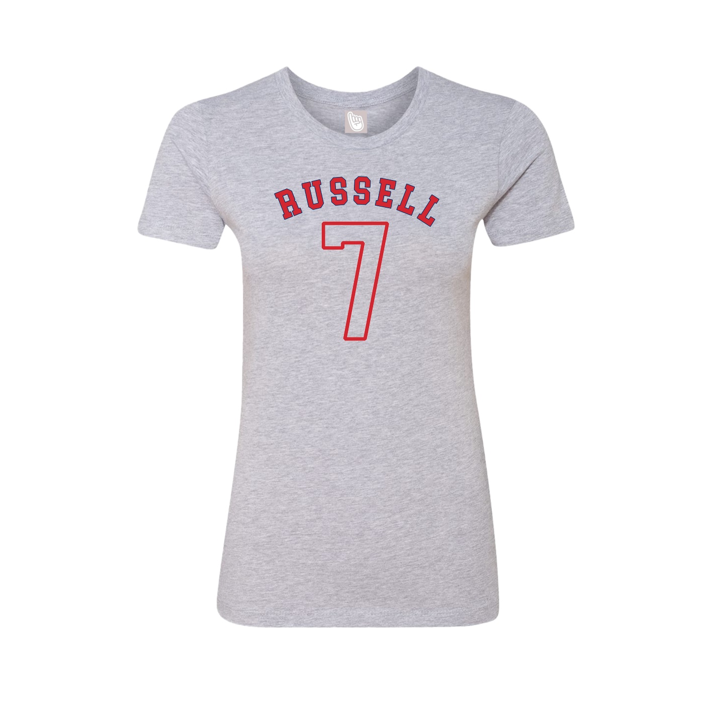 Fitted Women's Tee — Shirsey Arch in Grey