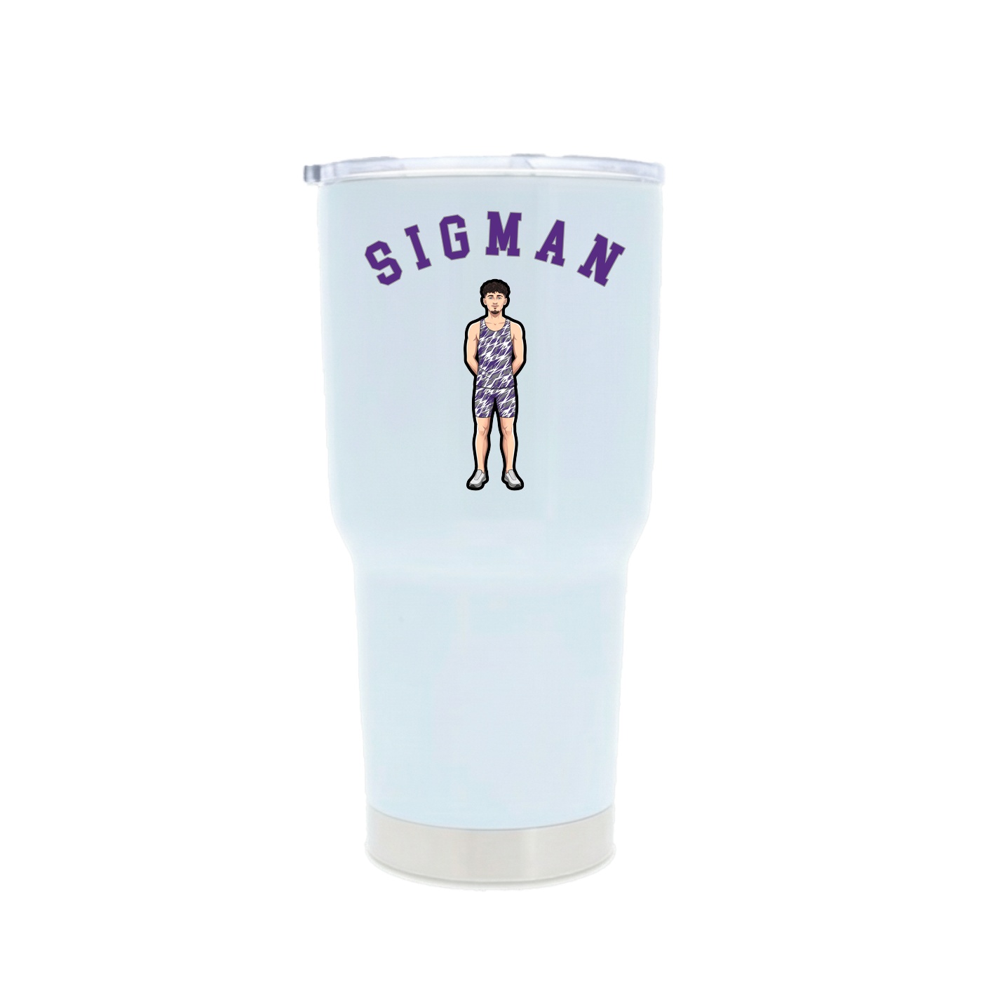 30oz Stainless Steel Tumbler — Shirsey Arch in White