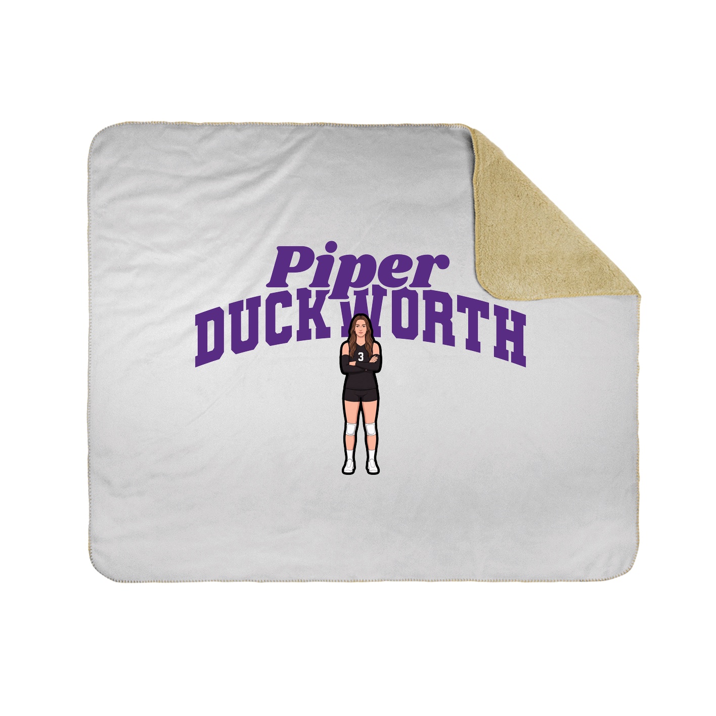 Throw Blanket — Signature Arch in White