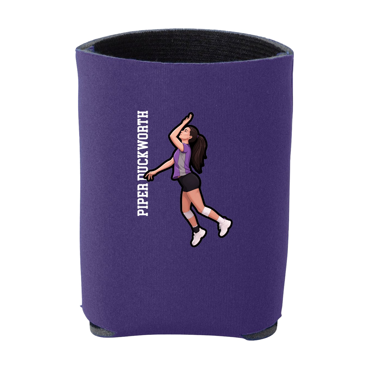 Can Holder — Name Vertical in Purple