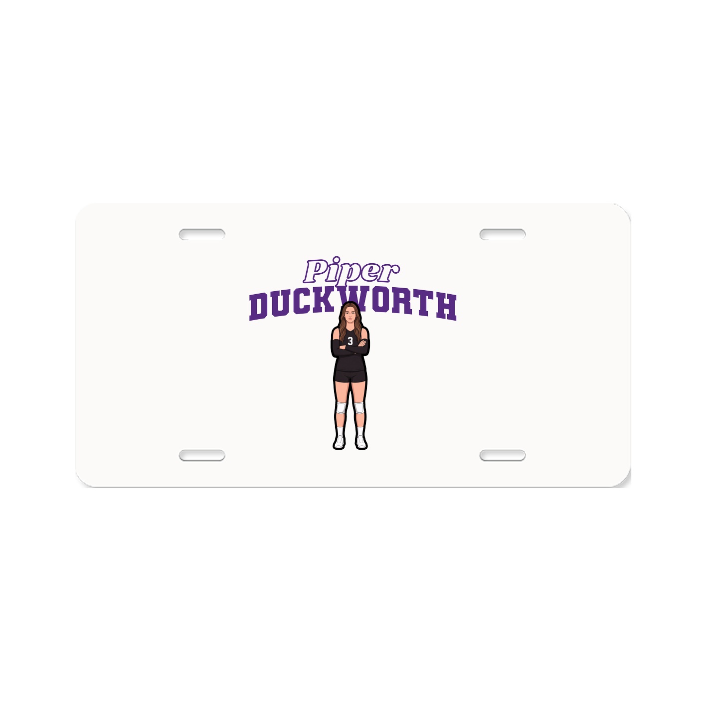License Plate — Name Arch in Classic
