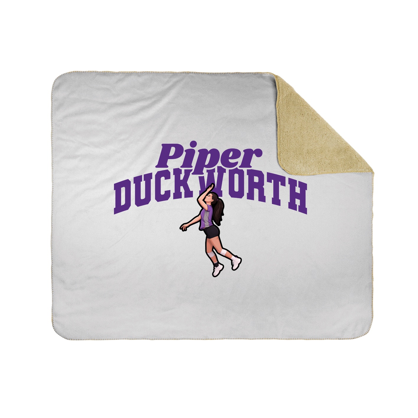 Throw Blanket — Signature Arch in White