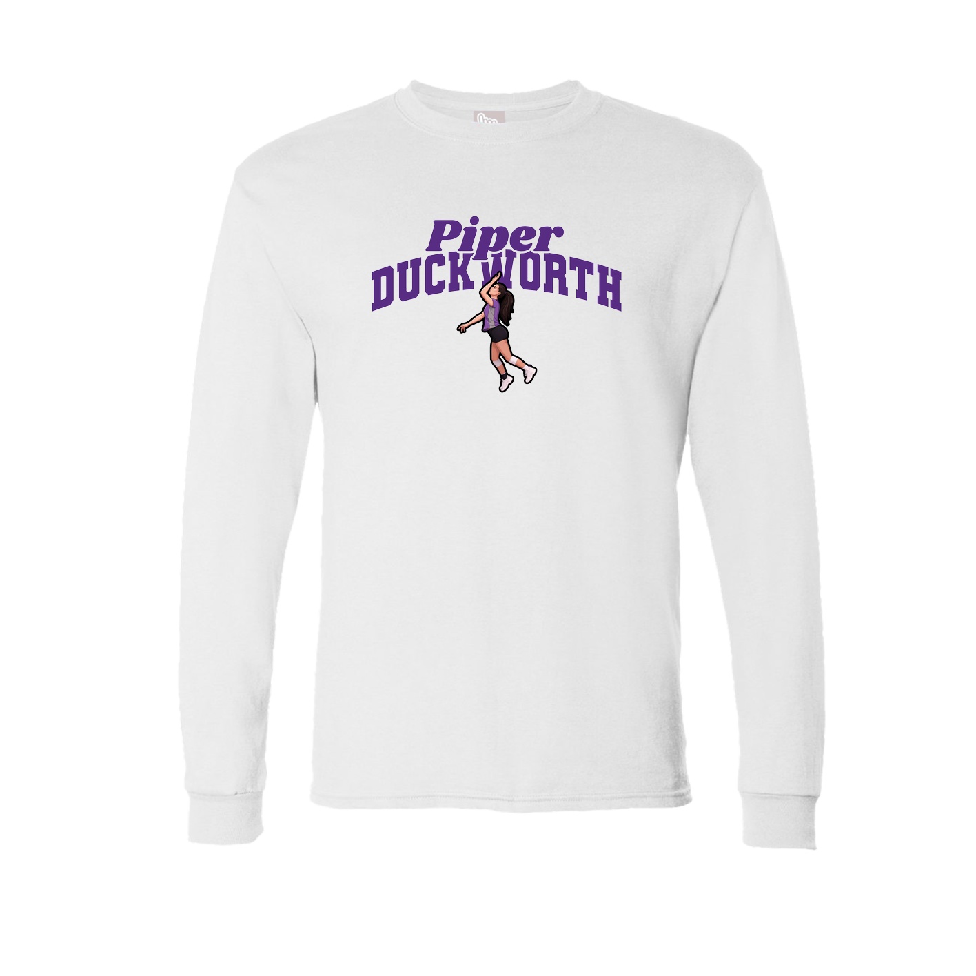 Long Sleeve Tee — Signature Arch in White