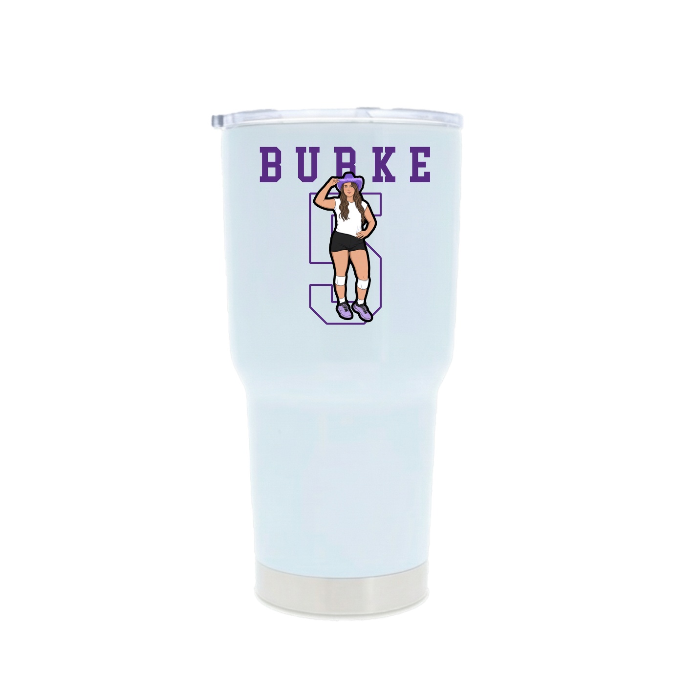 30oz Stainless Steel Tumbler — Shirsey in White