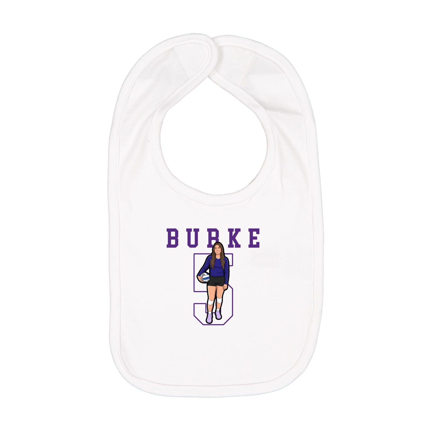 Infant Bib — Shirsey in White