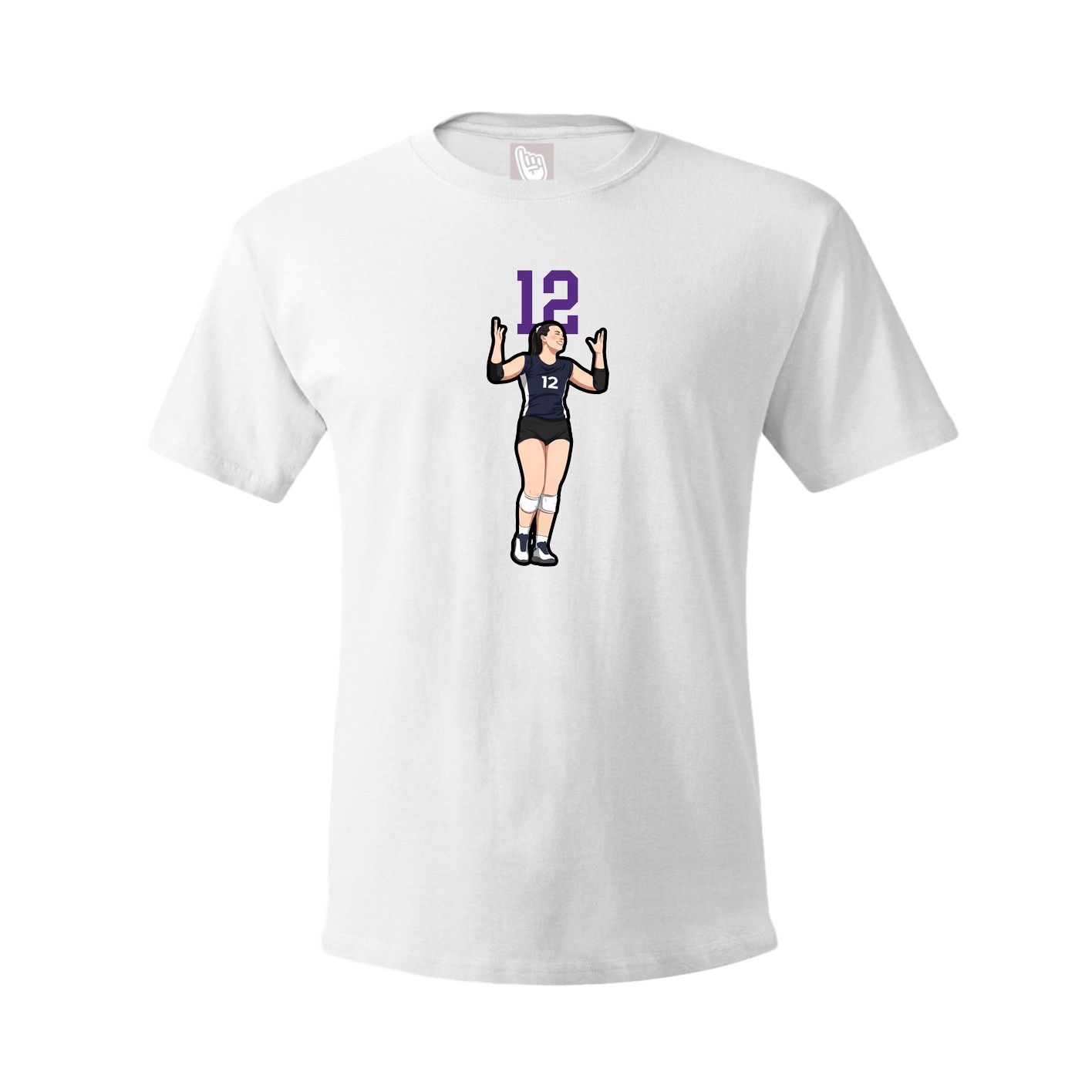 Tee — Number Top in White
