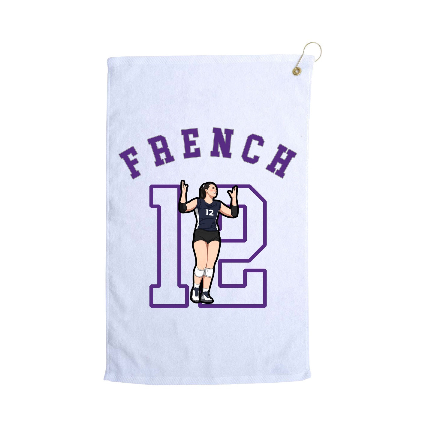 Golf Towel — Shirsey Arch in White