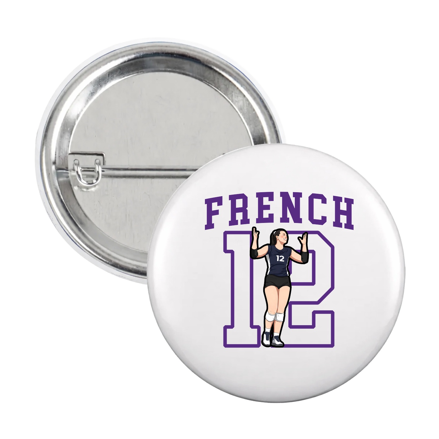 Game Day Button — Shirsey in White