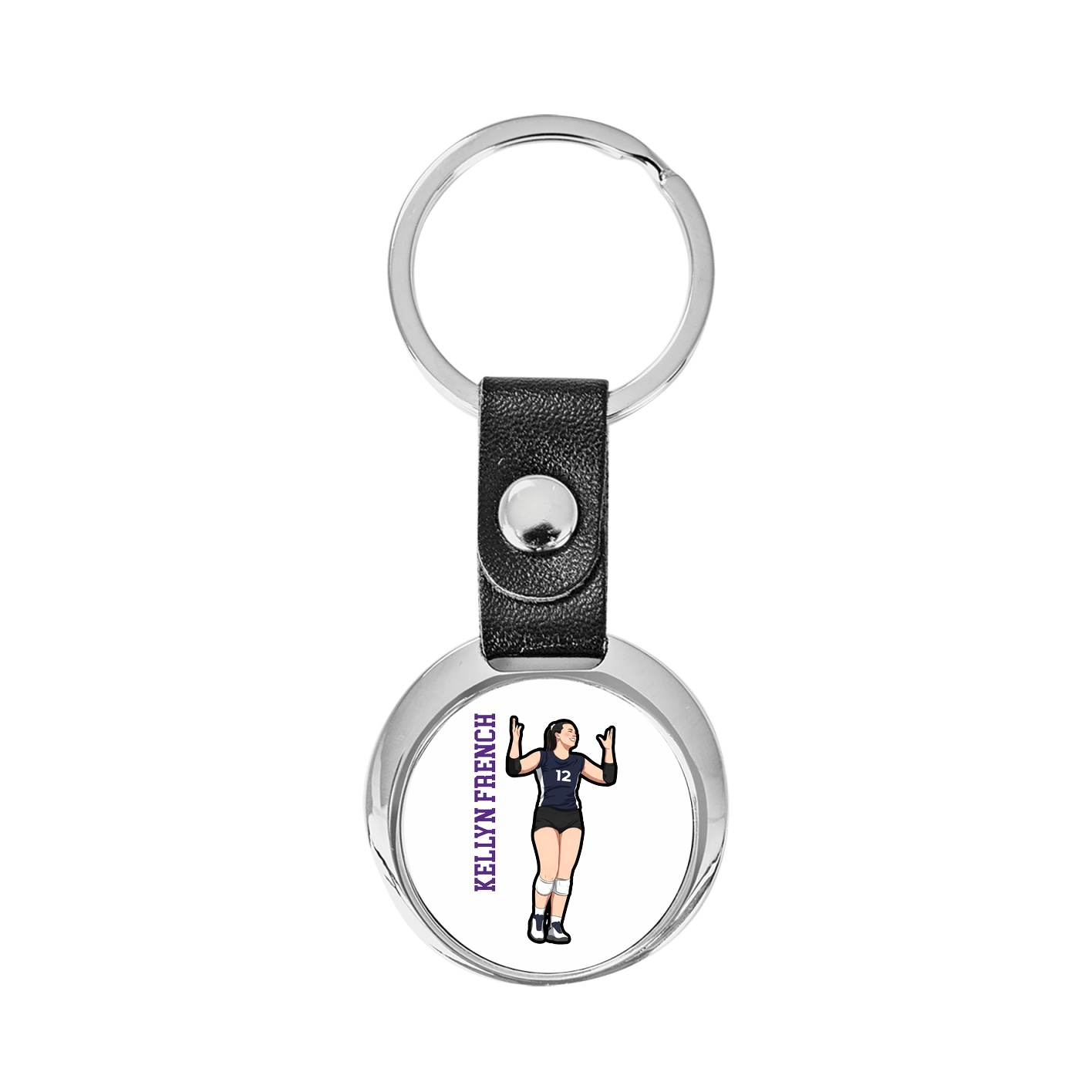 Key Chain — Name Vertical in Classic
