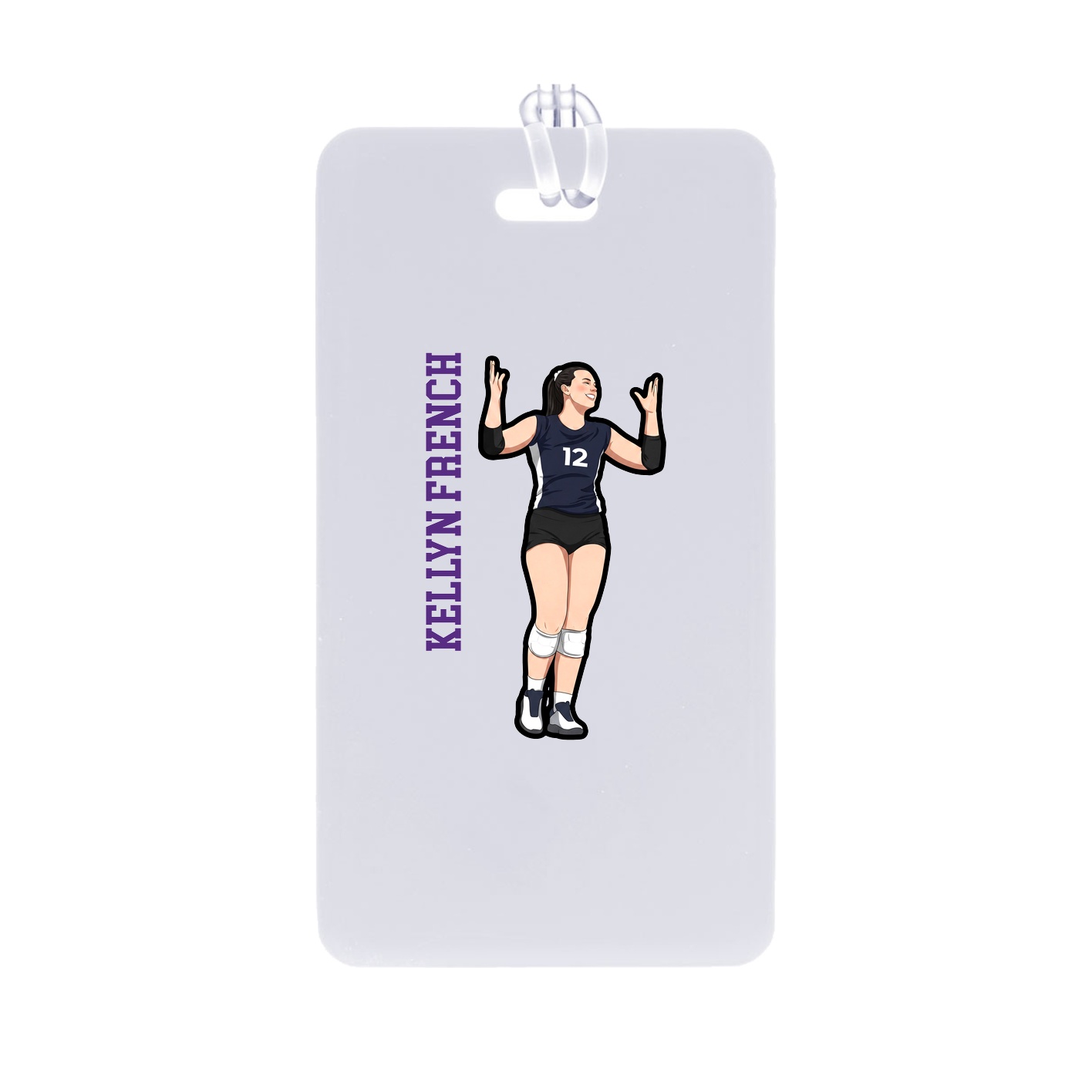 Bag Tag — Name Vertical in Classic