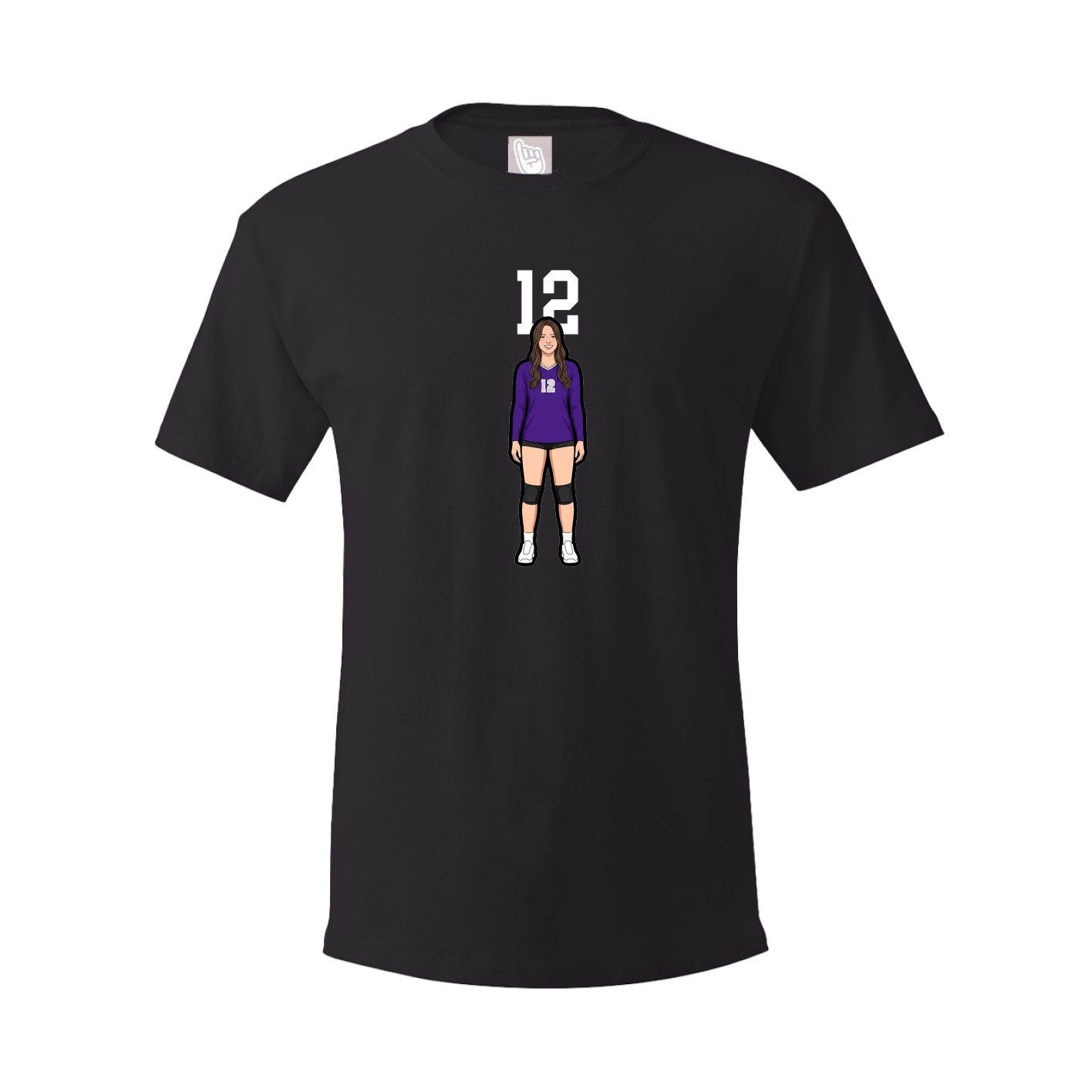 Tee — Number Top in Black