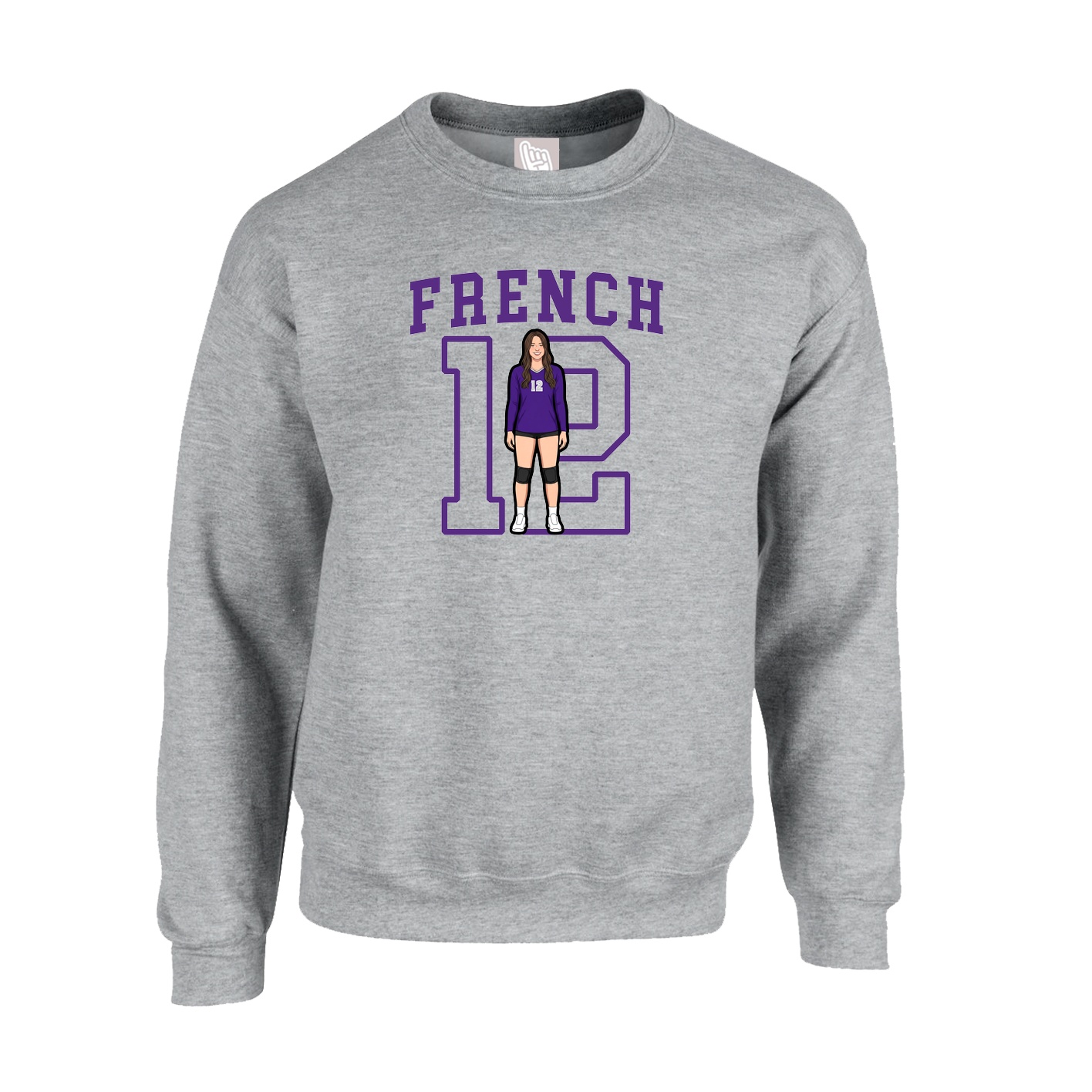 Fleece Crew — Shirsey in Grey