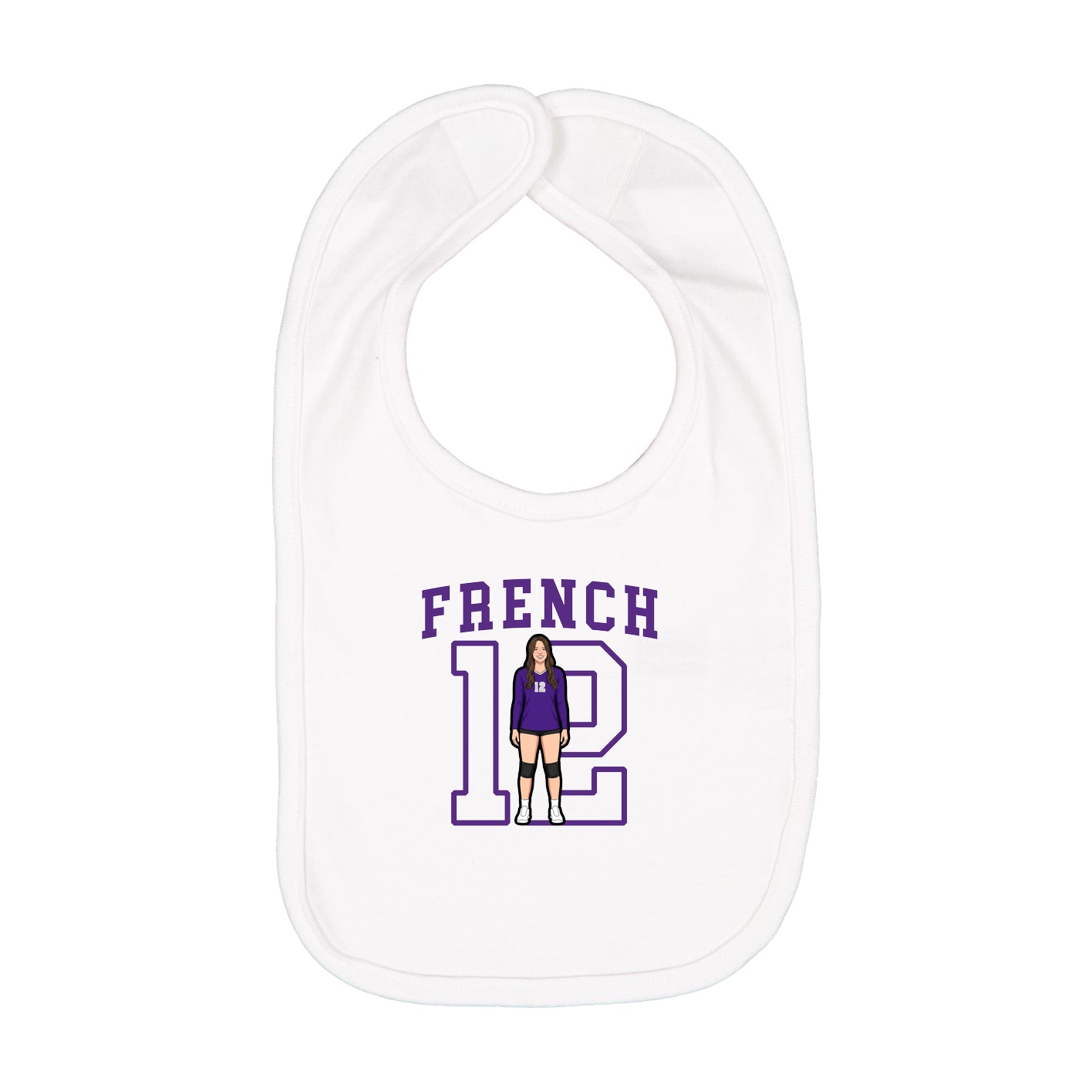 Infant Bib — Shirsey in White