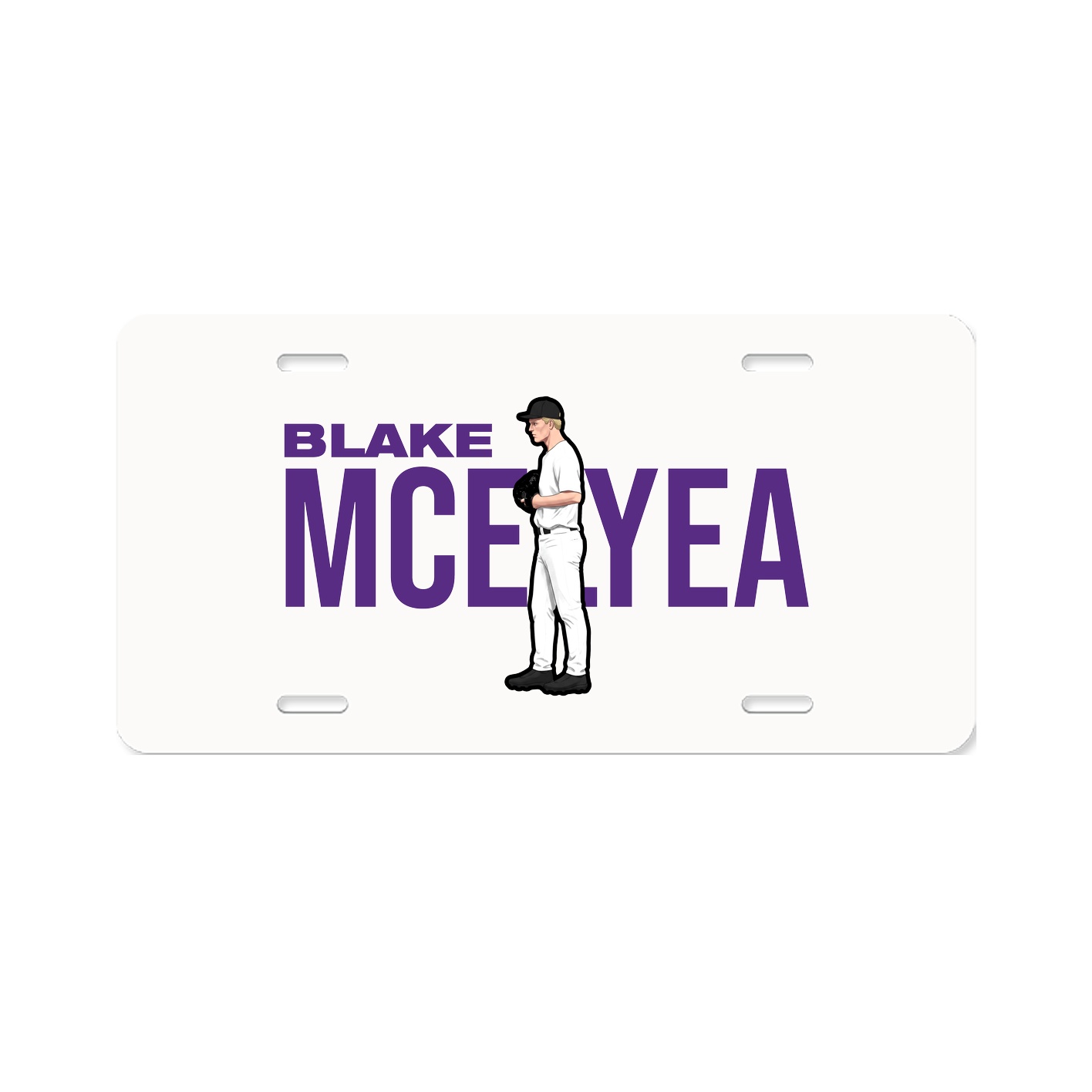 License Plate — Player Name in Classic
