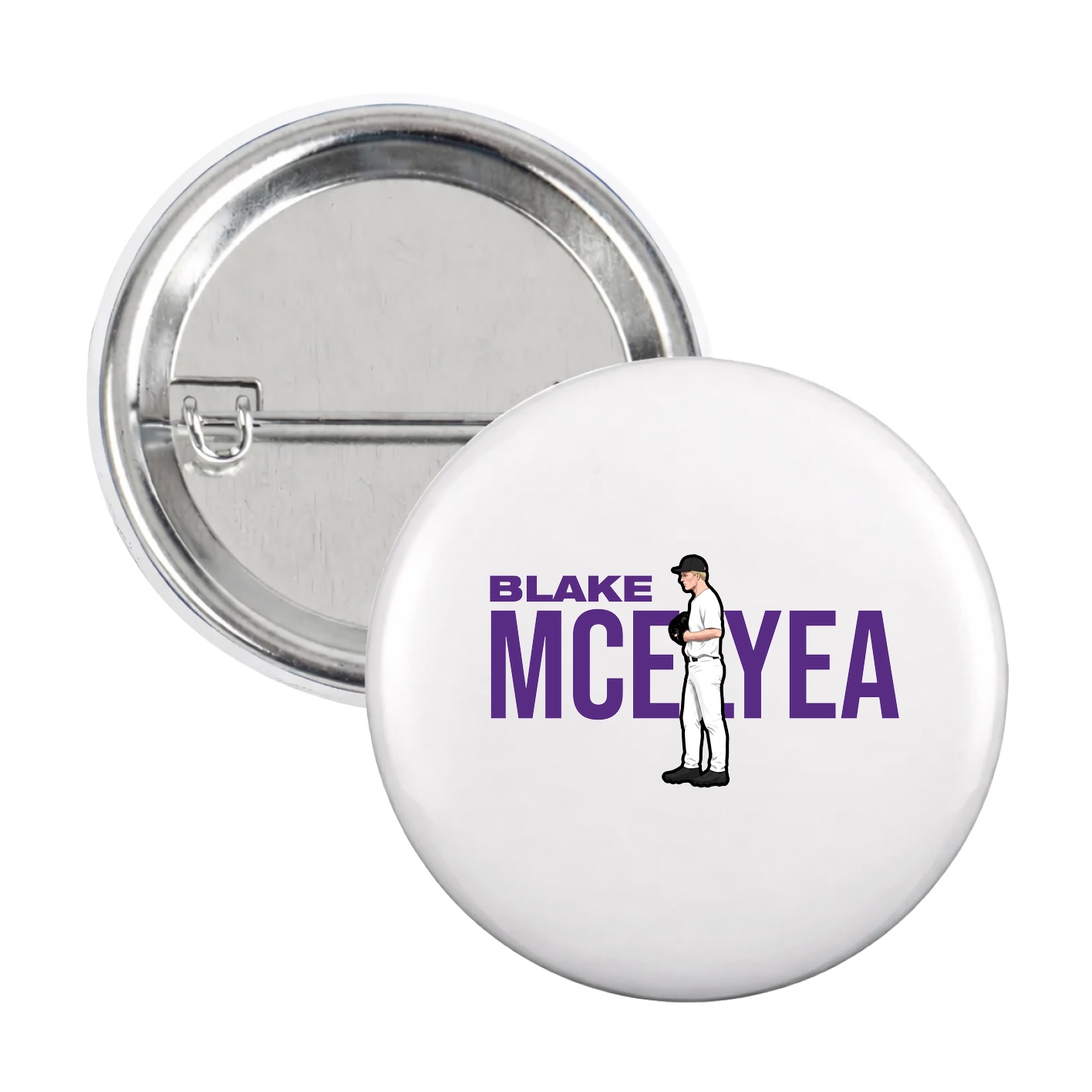Game Day Button — Player Name in White
