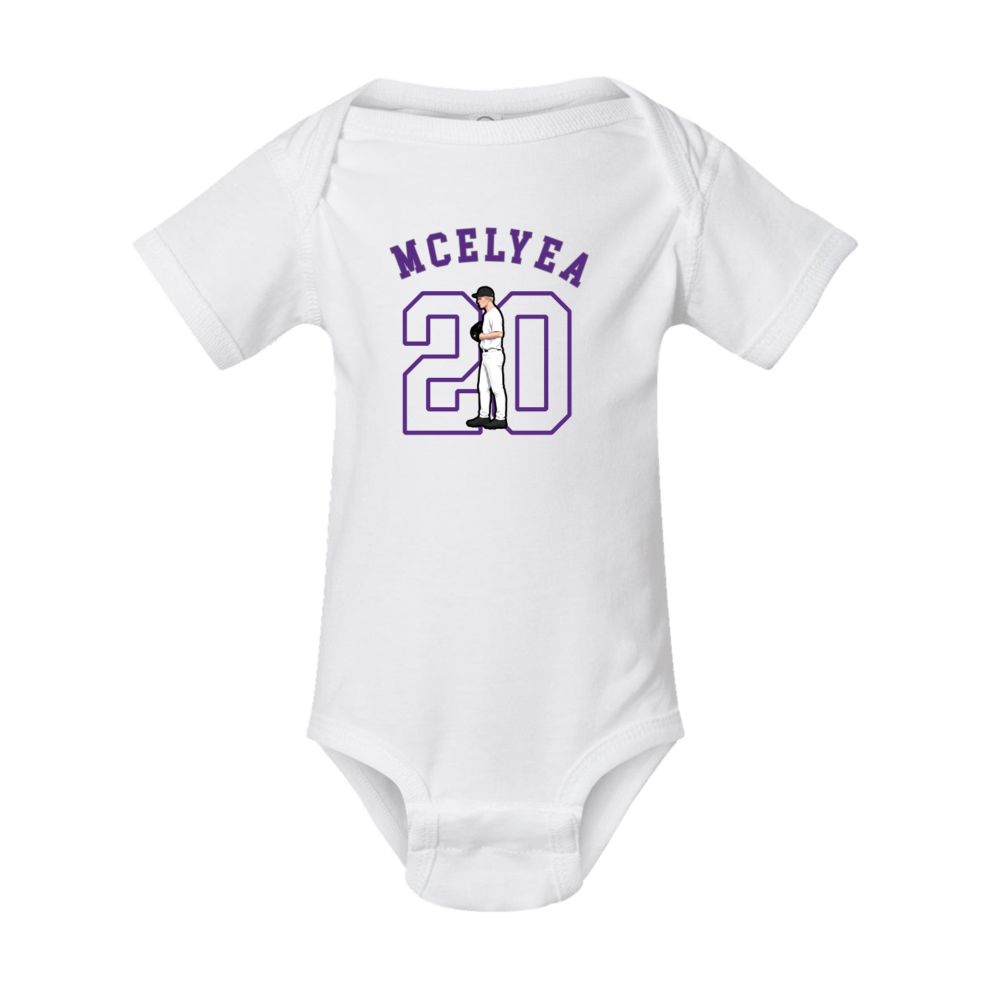 Baby Onesie — Shirsey Arch in White