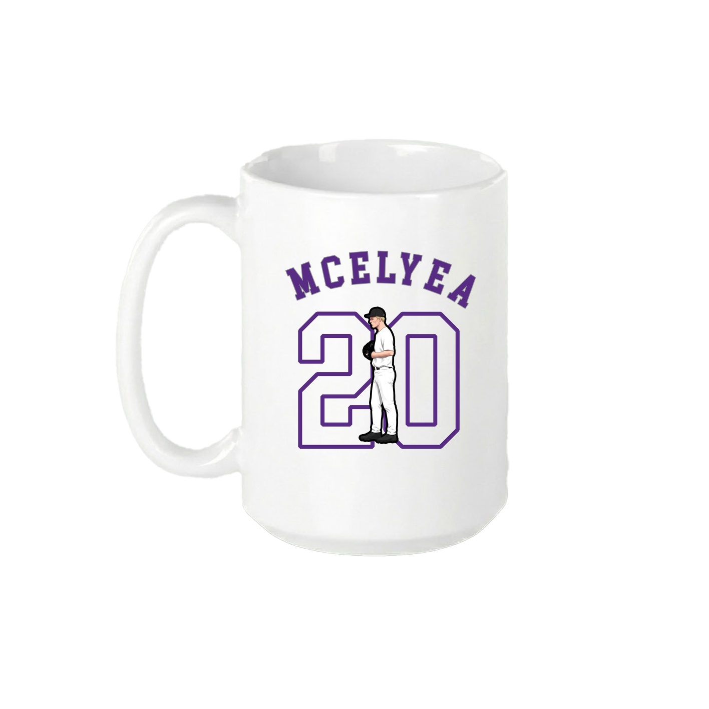 15oz Coffee Mug — Shirsey Arch in White