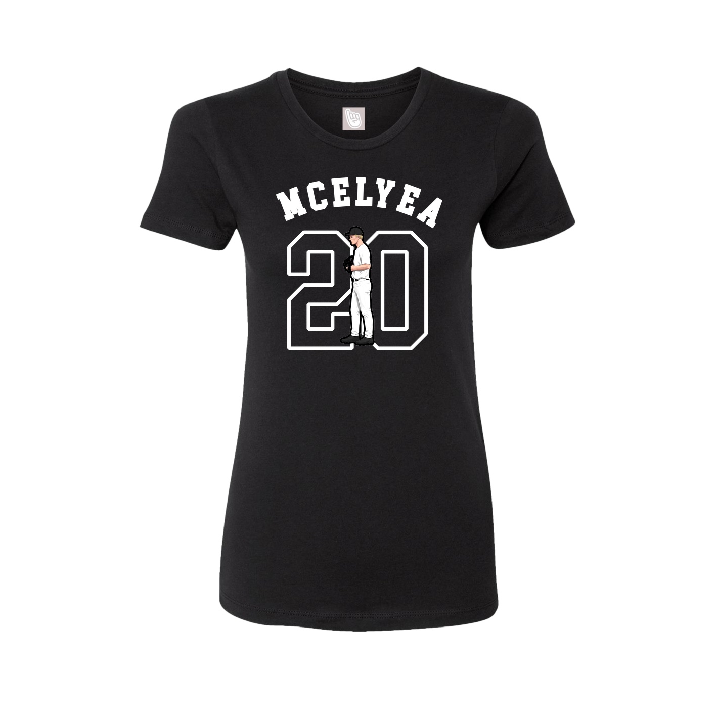 Fitted Women's Tee — Shirsey Arch in Black