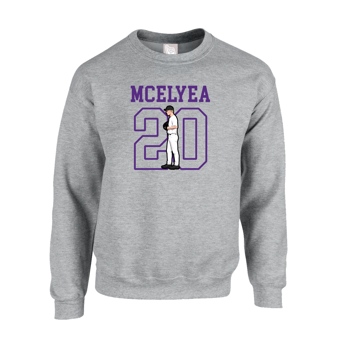 Fleece Crew — Shirsey in Grey
