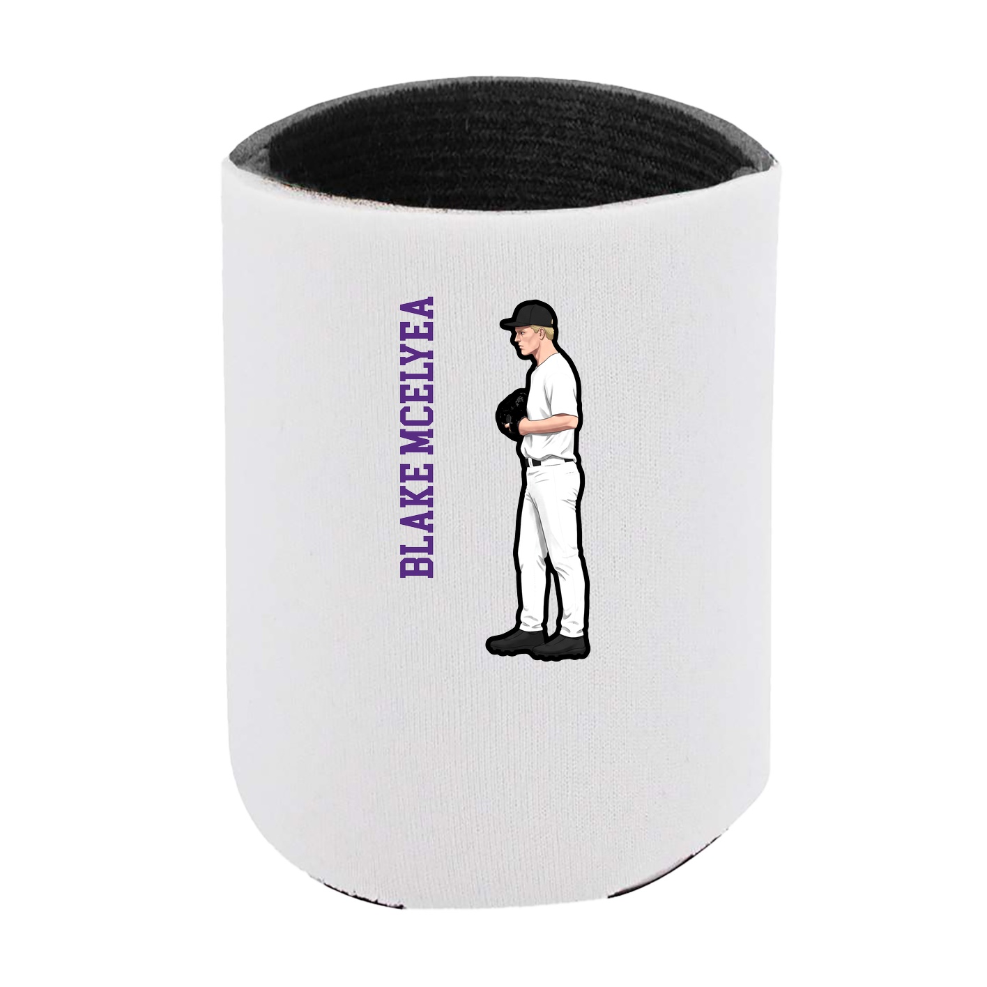 Can Holder — Name Vertical in White