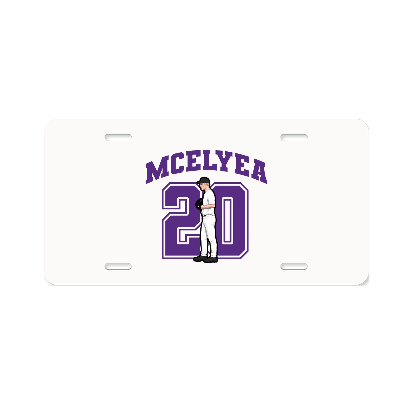 License Plate — Number in Classic