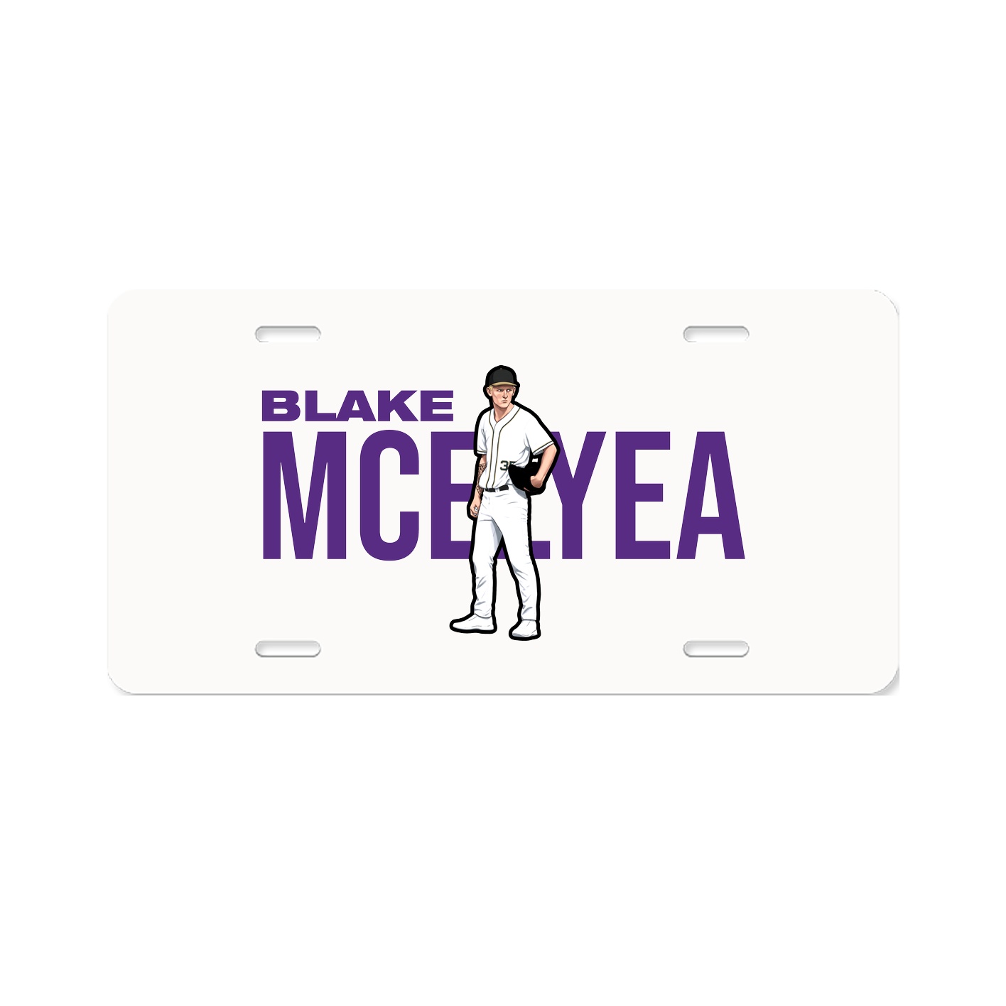 License Plate — Player Name in Classic