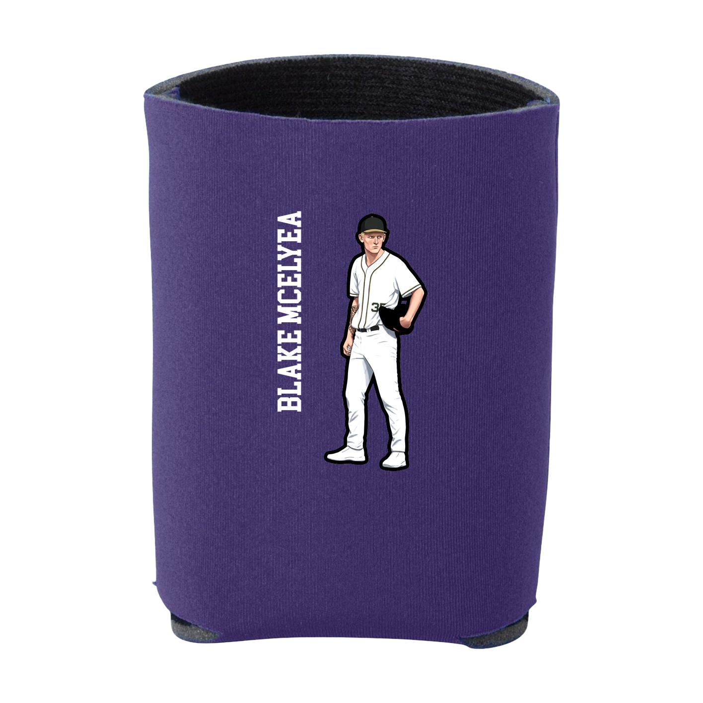 Can Holder — Name Vertical in Purple