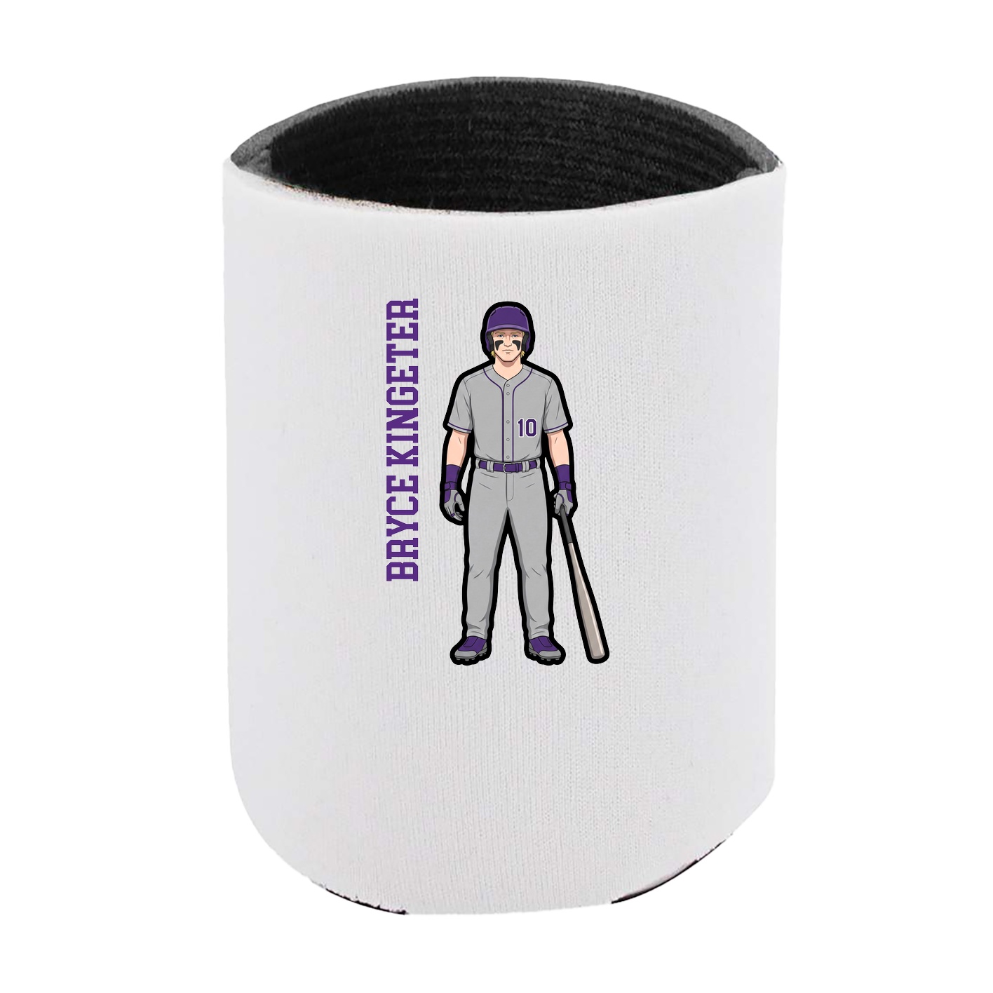 Can Holder — Name Vertical in White