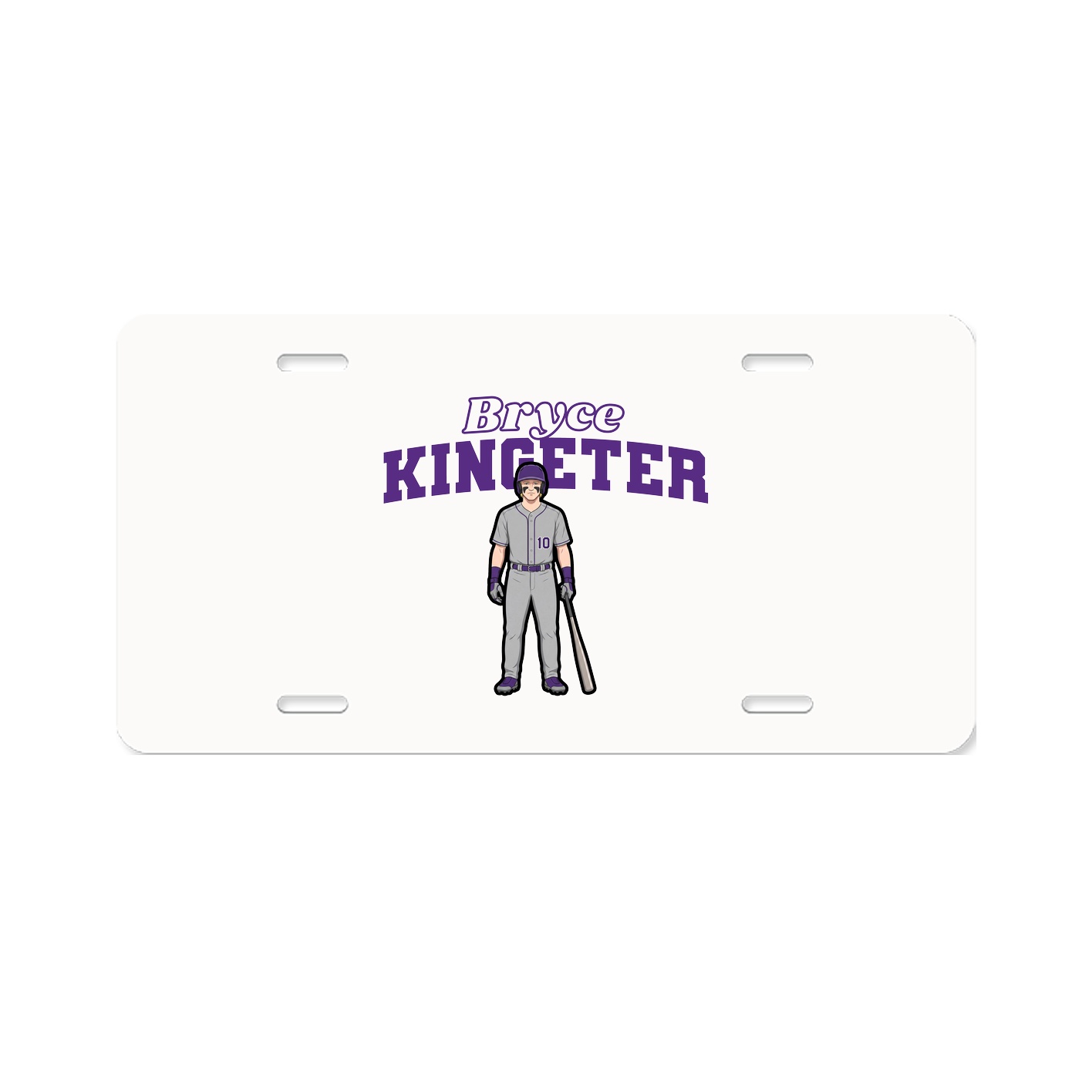 License Plate — Name Arch in Classic