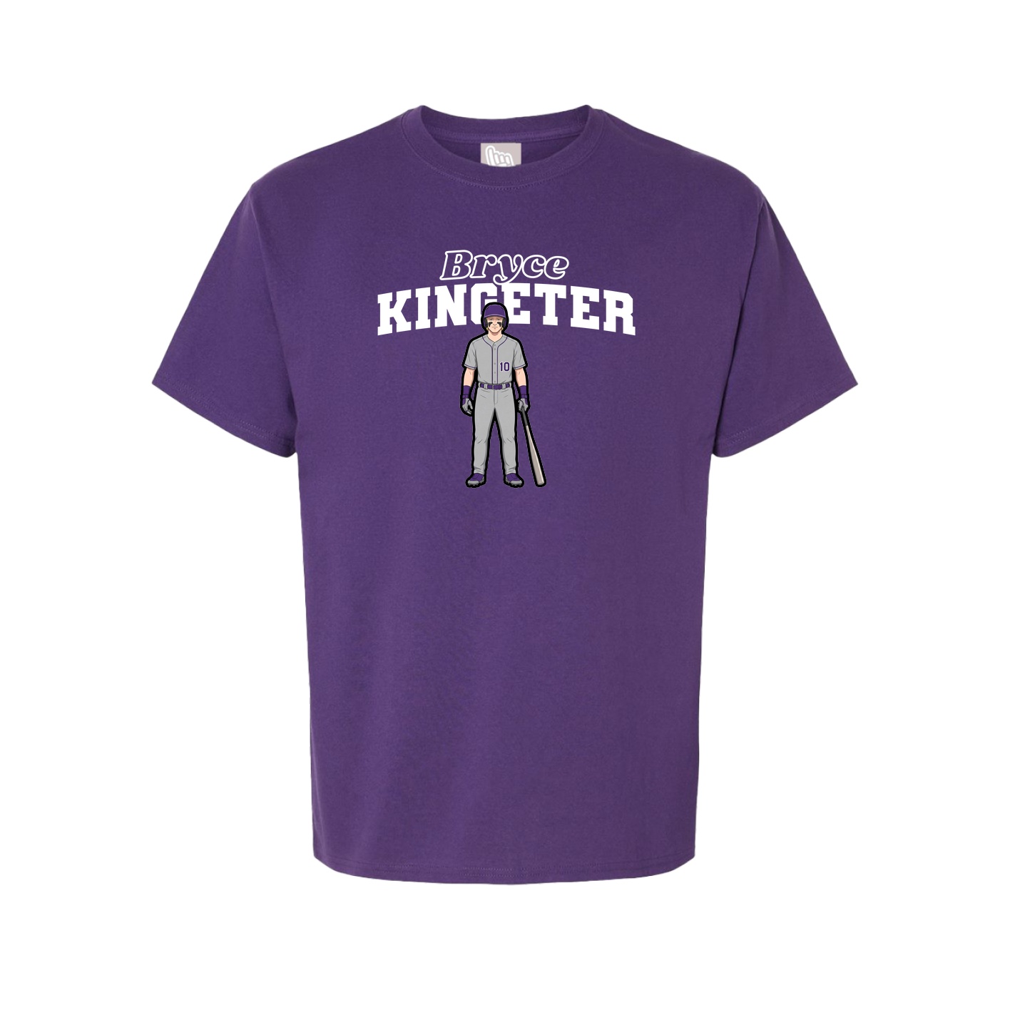 Youth Tee — Name Arch in Purple