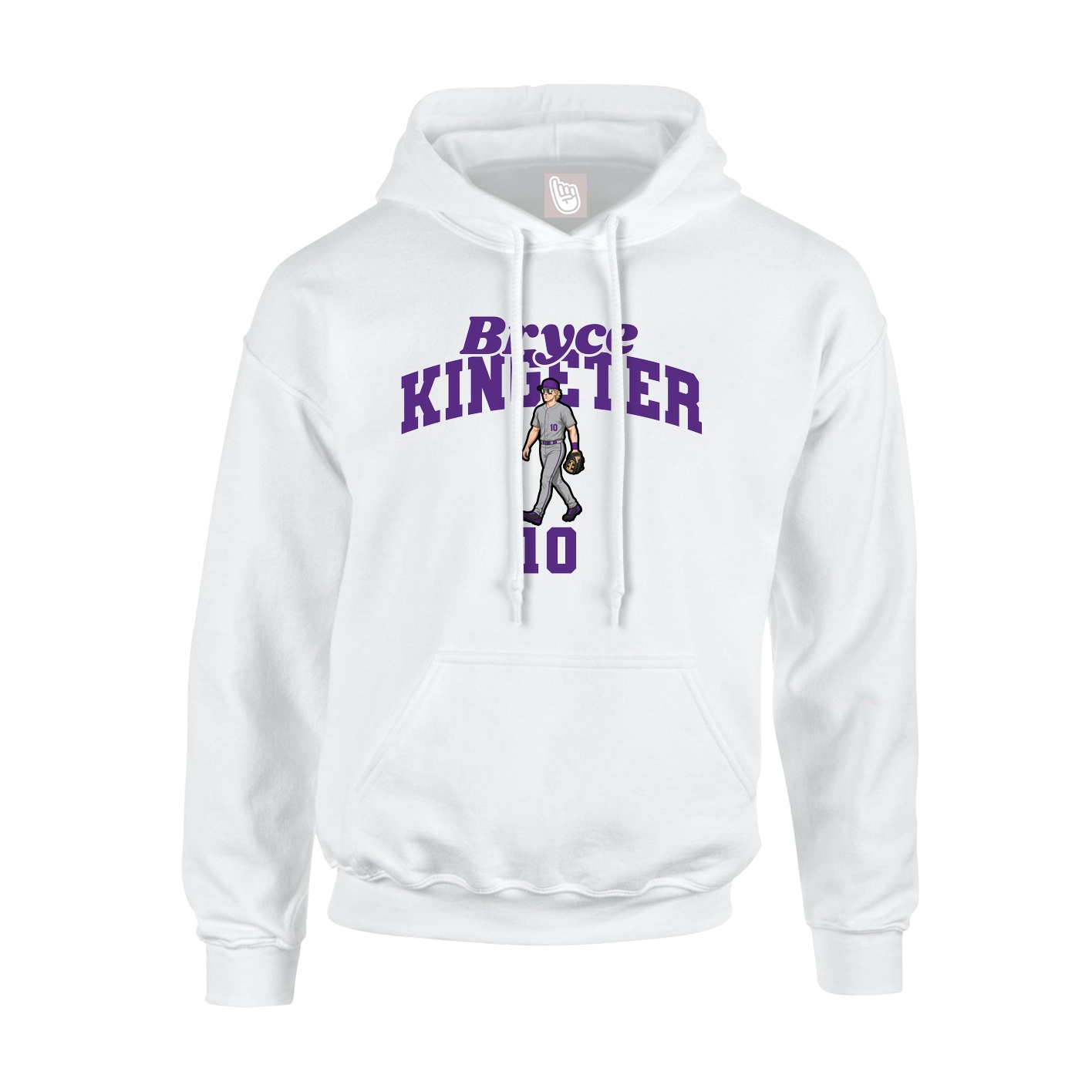 Hoodie — Signature Arch in White
